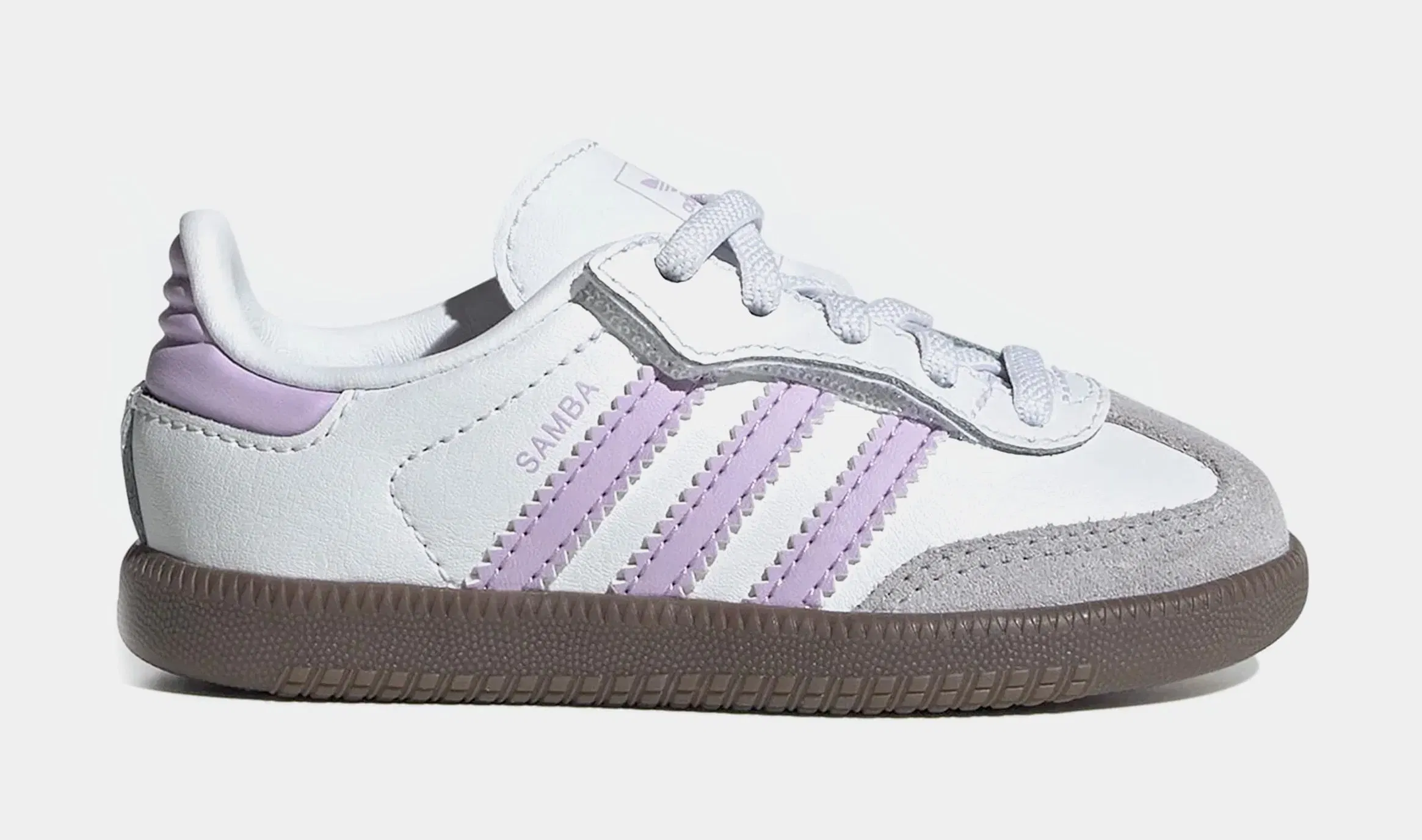adidas Samba OG Infant Toddler Lifestyle Shoes (White/Purple)