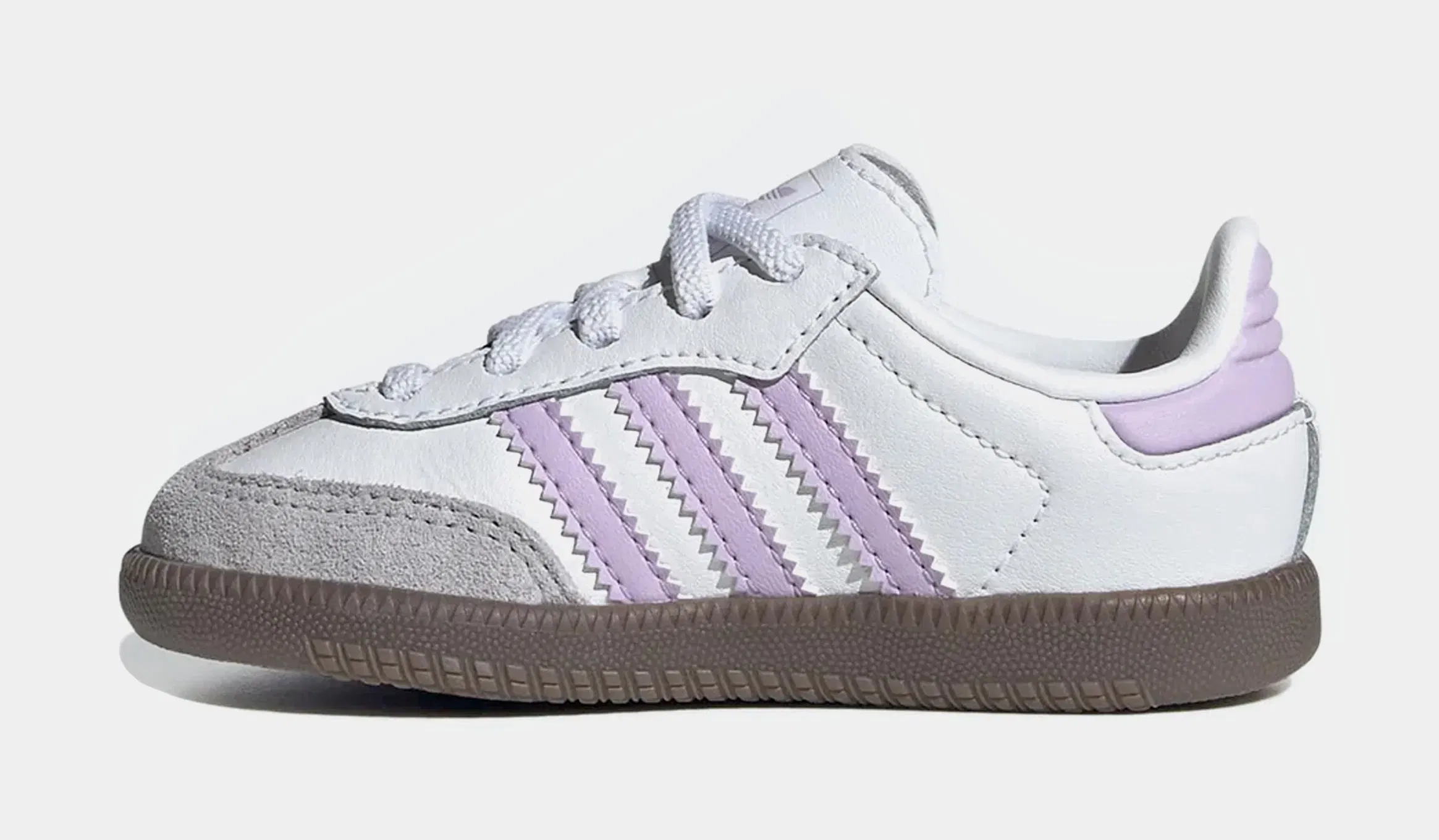 adidas Samba OG Infant Toddler Lifestyle Shoes (White/Purple)