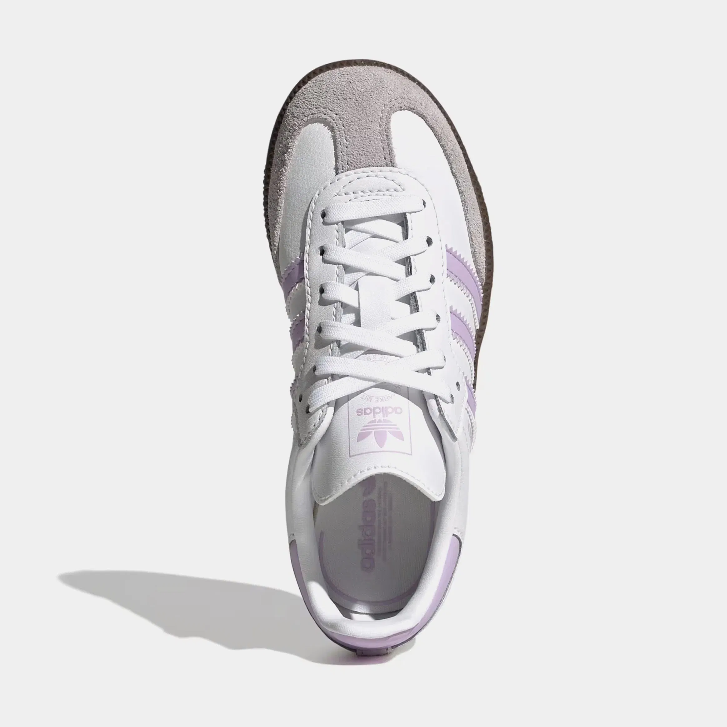 adidas Samba OG Preschool Lifestyle Shoes (Cloud White/Powder Plum/Gum)