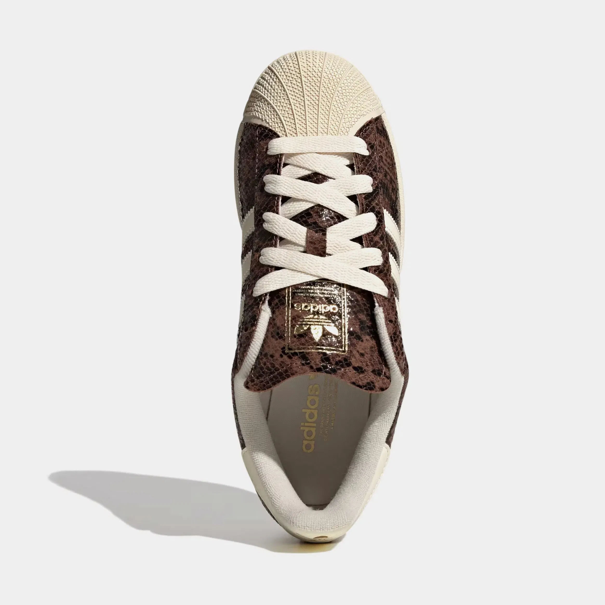 adidas Superstar II Snakeskin Womens Lifestyle Shoes (Preloved Brown/Cream White/Alumina)