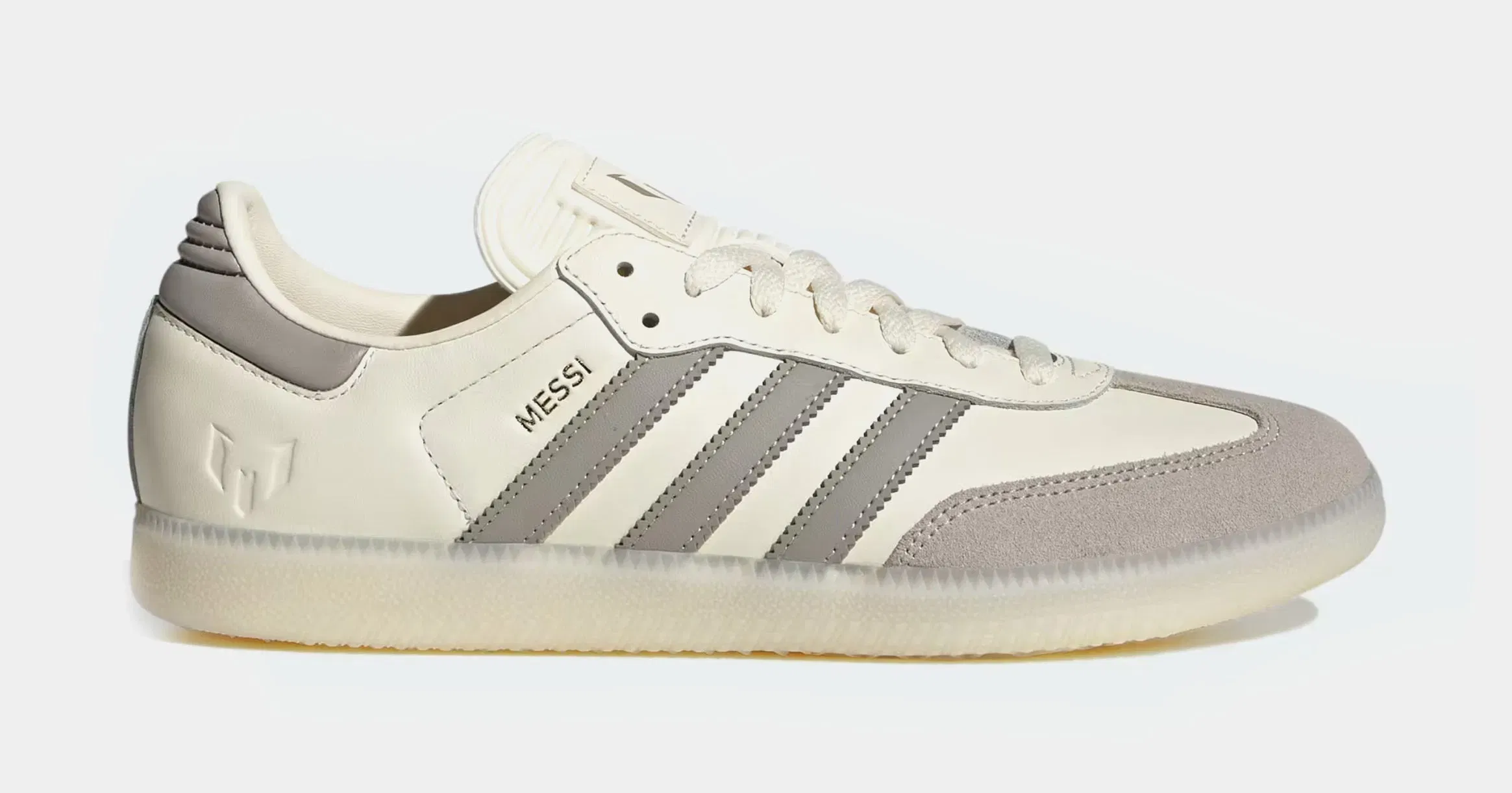 adidas Samba OG Messi Mens Lifestyle Shoes (Cream White/Light Brown/Gold Metallic)