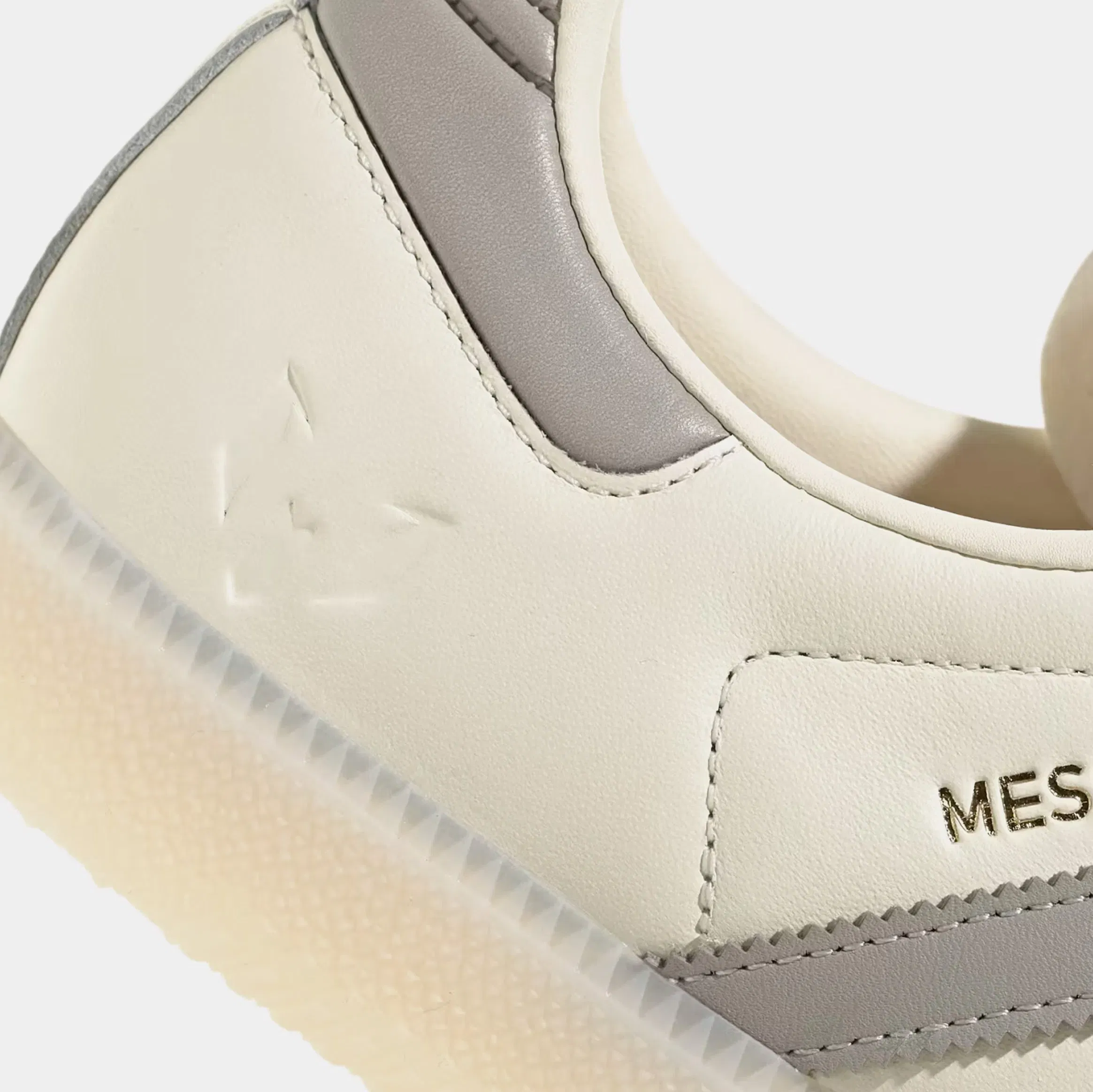 adidas Samba OG Messi Mens Lifestyle Shoes (Cream White/Light Brown/Gold Metallic)