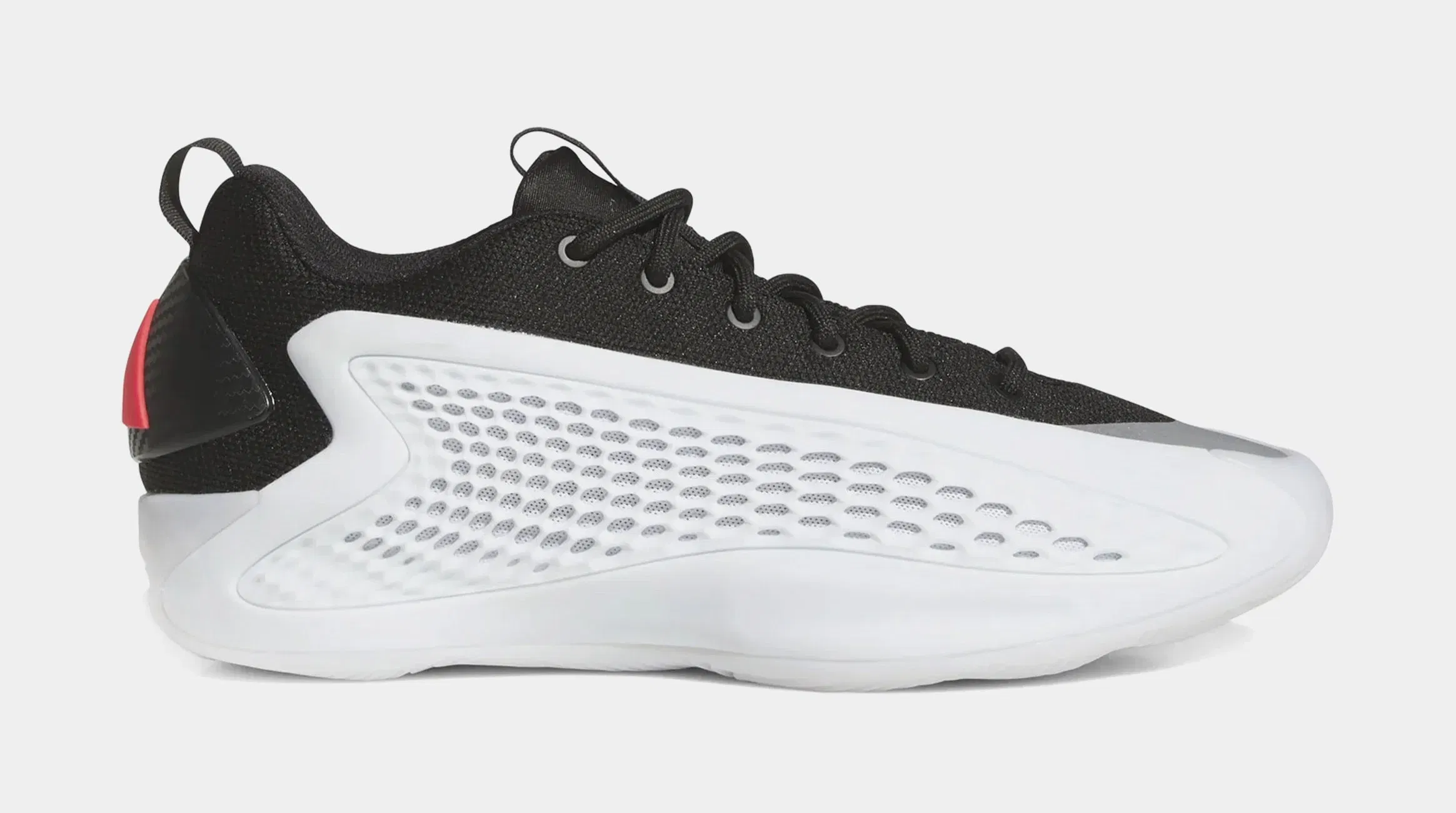adidas Anthony Edwards 1 Low Mens Basketball Shoes (White/Core Black/Lucid Red)