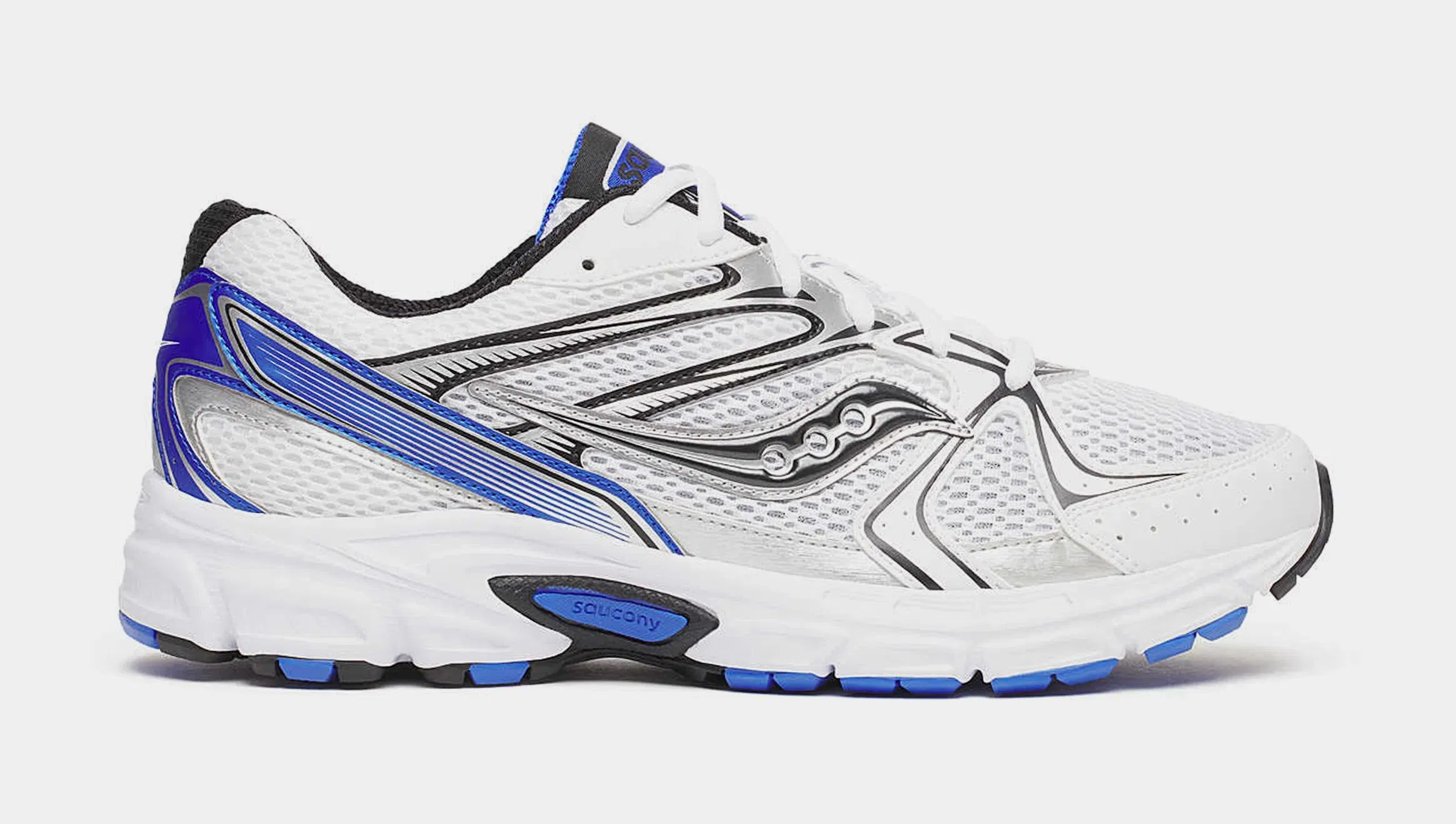 Saucony Ride Millennium Mens Running Shoes (White/Royal)