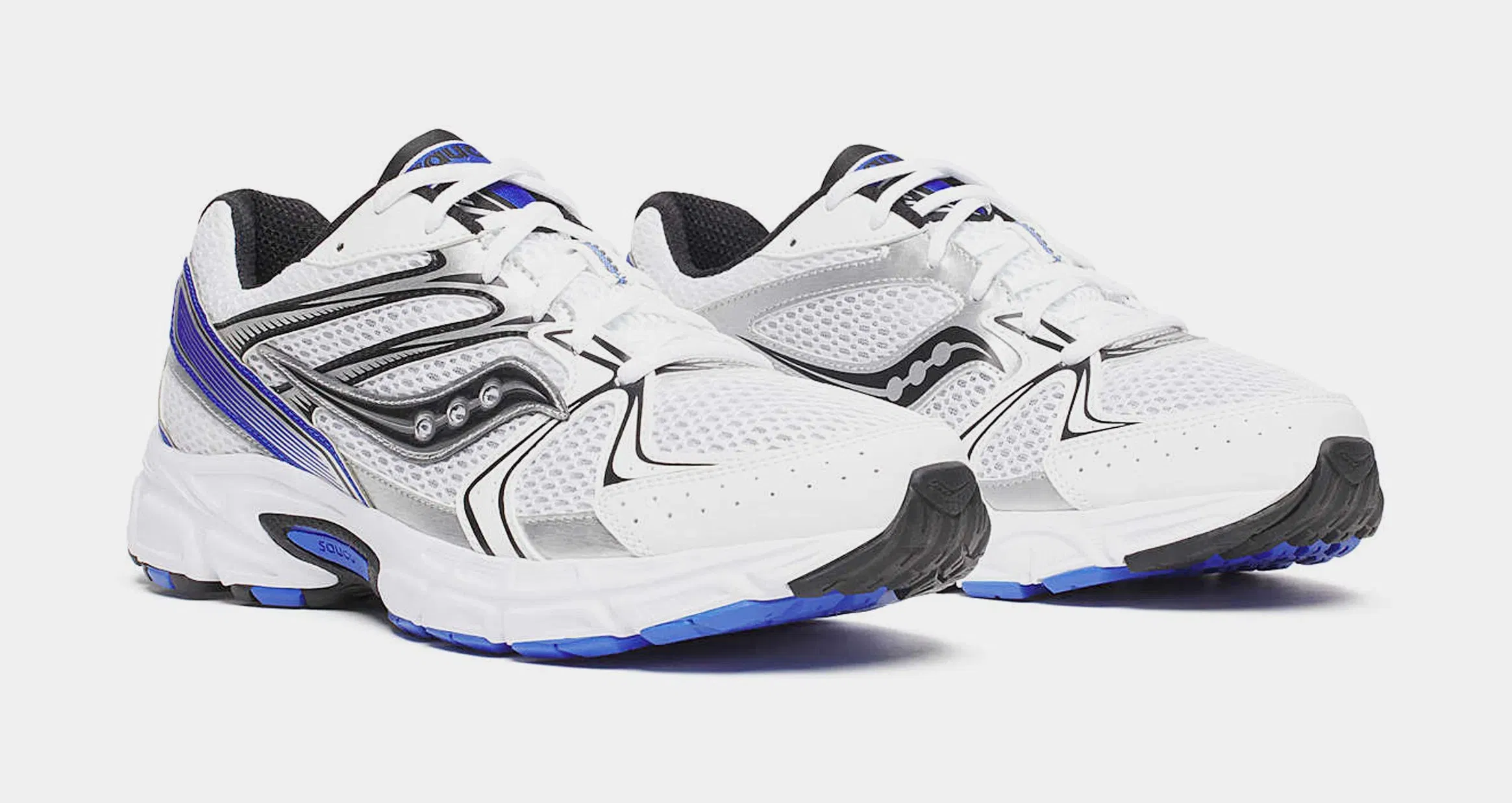 Saucony Ride Millennium Mens Running Shoes (White/Royal)