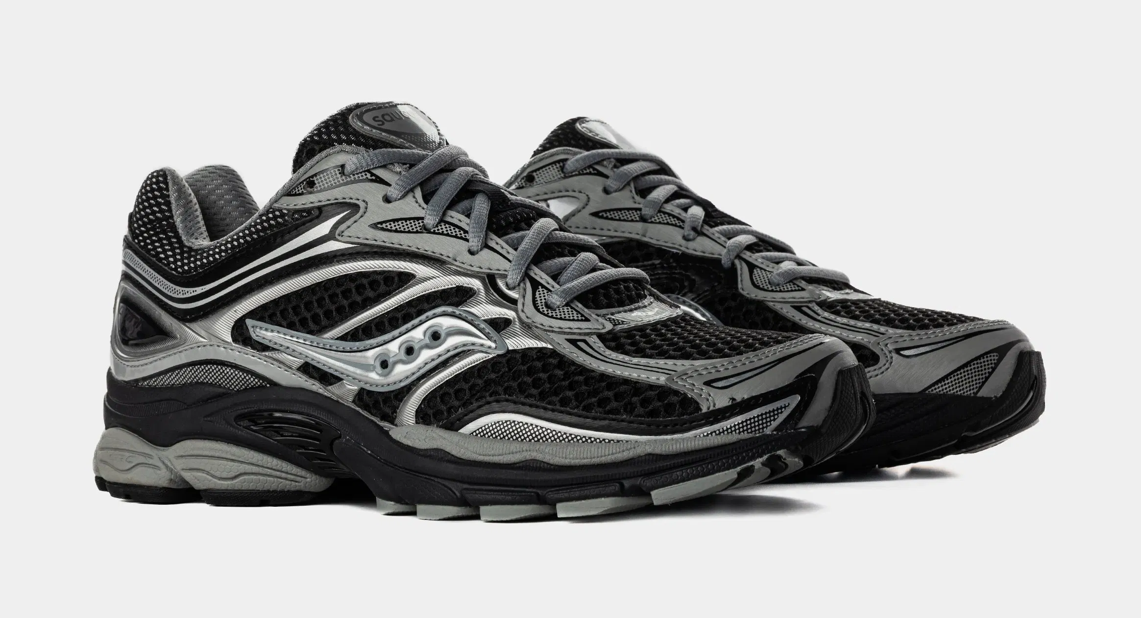 Saucony ProGrid Omni 9 Mens Running Shoes (Black/Silver)