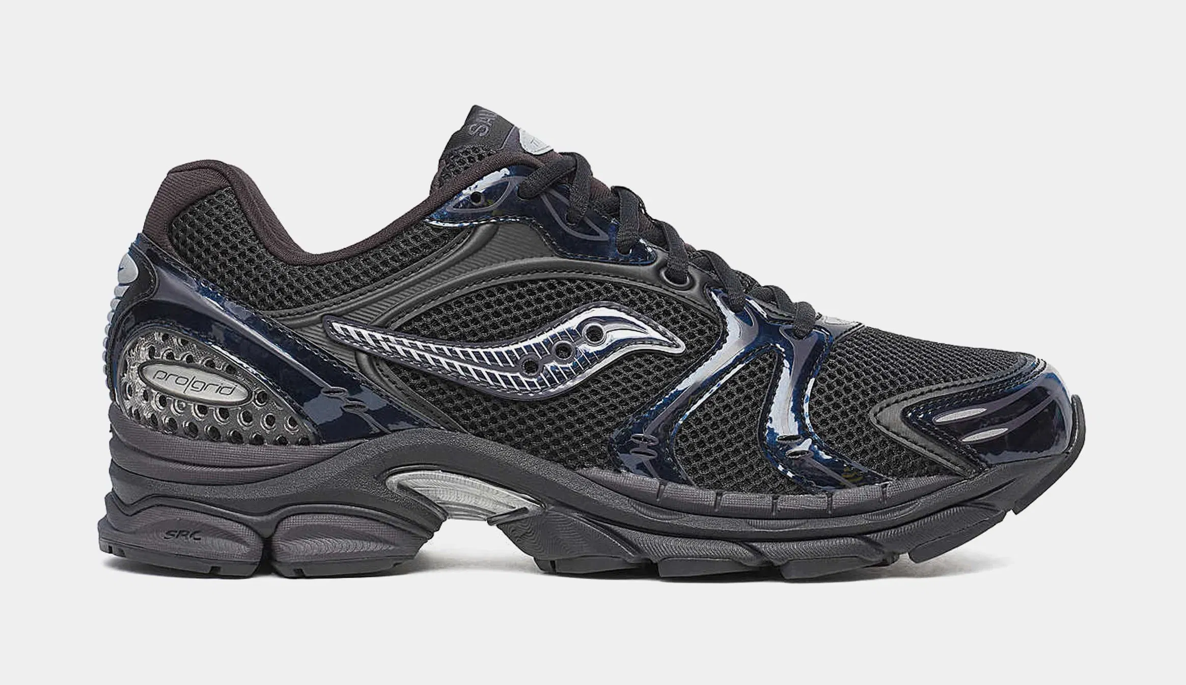 Saucony ProGrid Triumph 4 Chroma Womens Running Shoes (Black/Black)