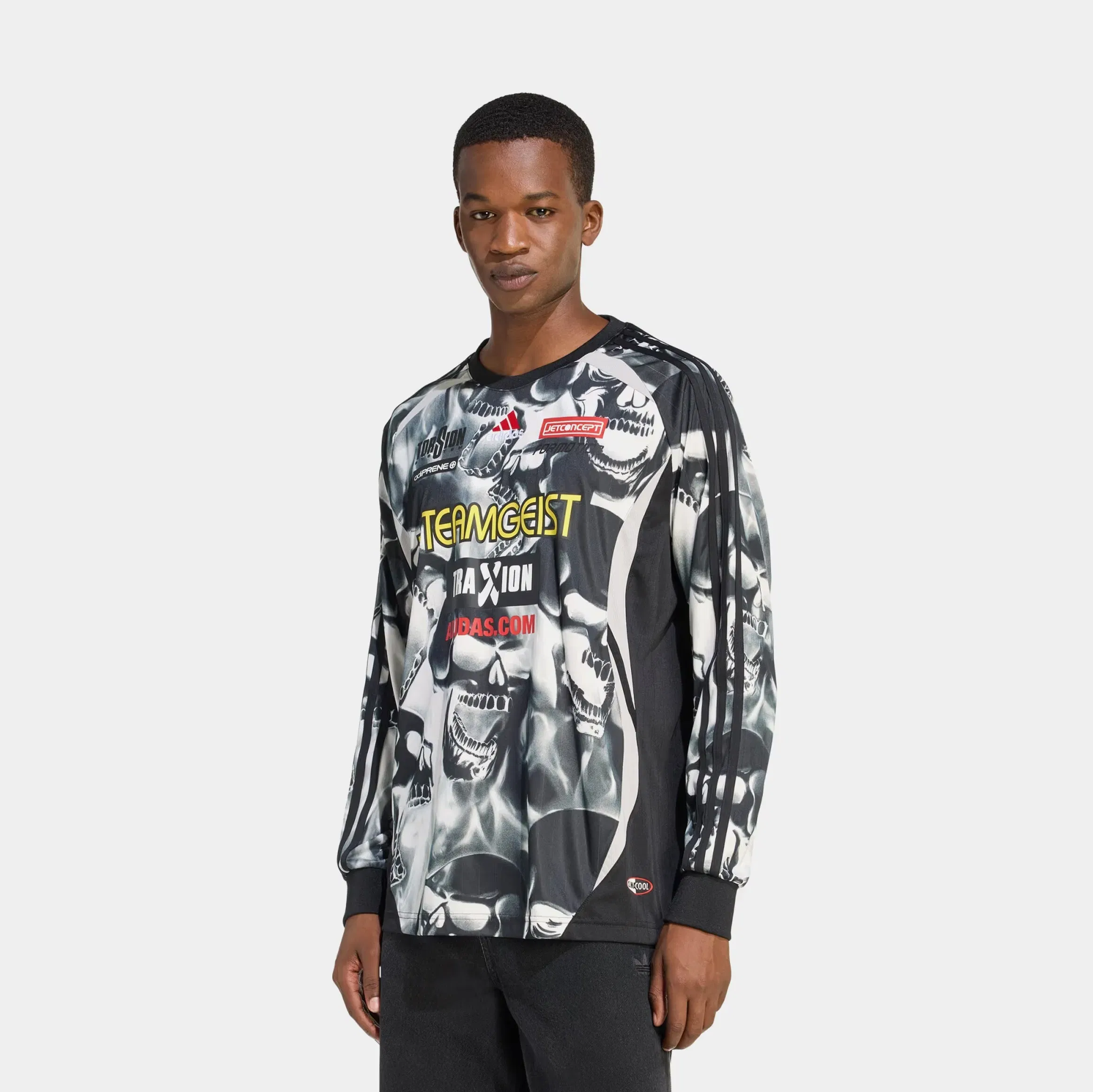 adidas Teamgeist Moto All Over Print Mens Jersey (Black)