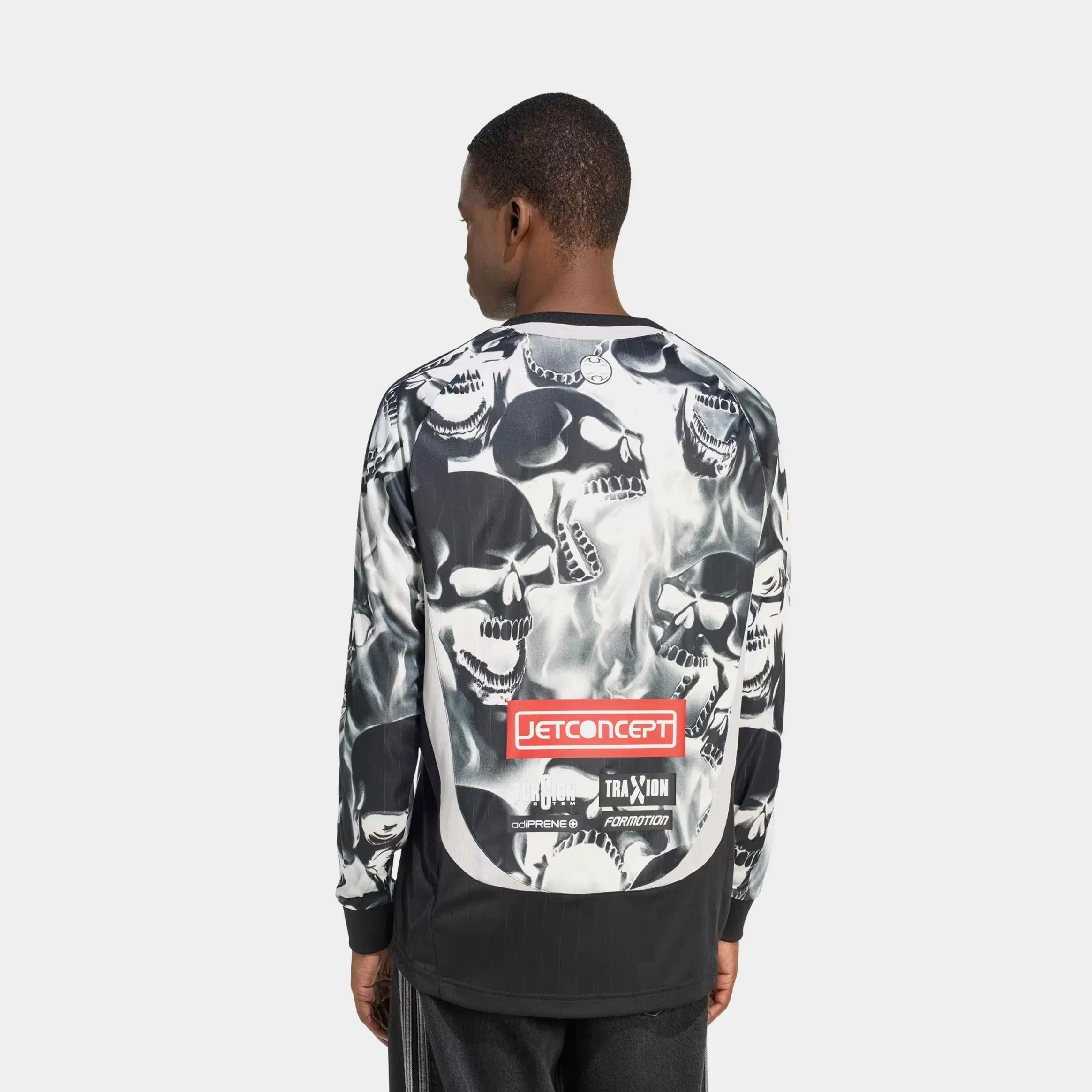 adidas Teamgeist Moto All Over Print Mens Jersey (Black)