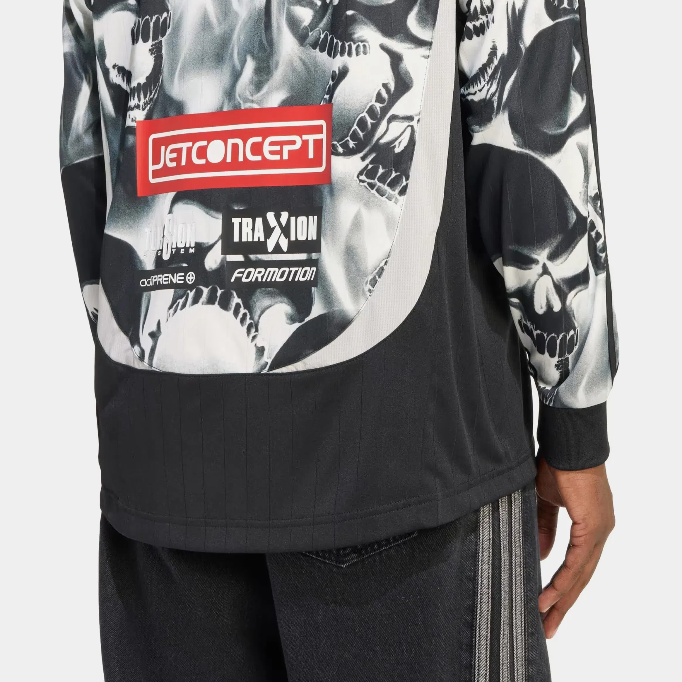 adidas Teamgeist Moto All Over Print Mens Jersey (Black)