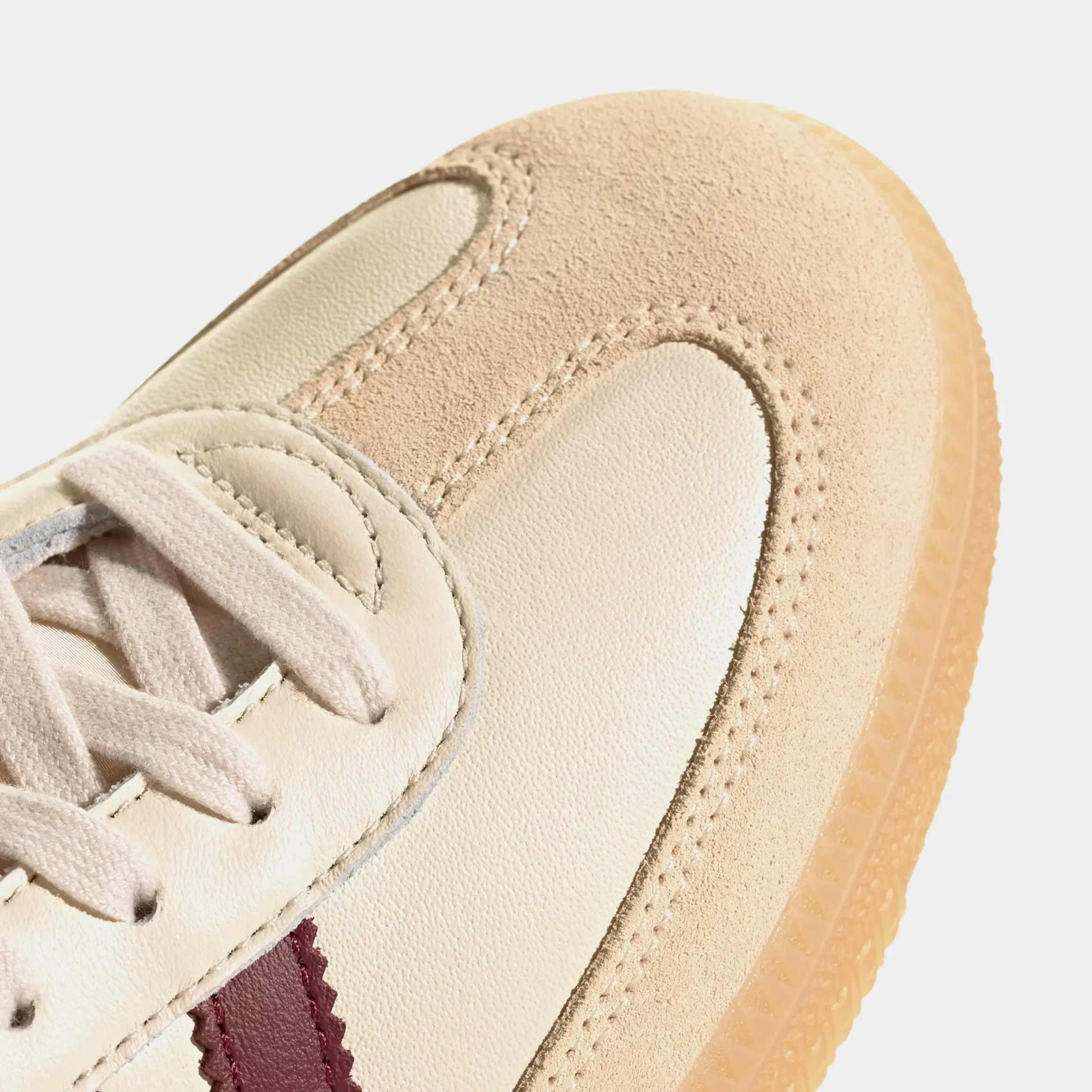 adidas Samba OG Mens Lifestyle Shoes (Wonder White/Shadow Red/Gum)