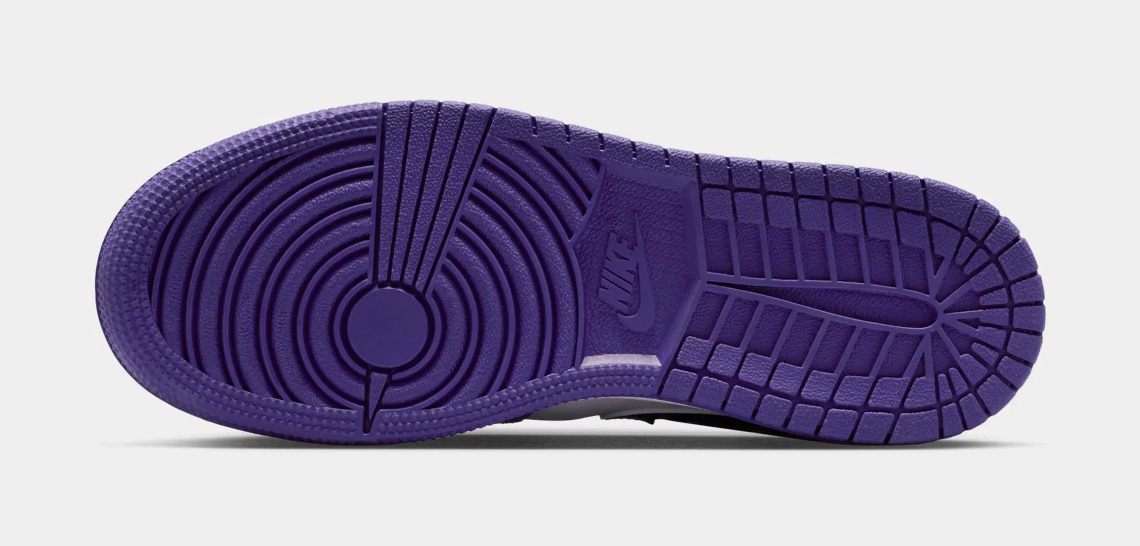 Air Jordan 1 Mid Grade School Lifestyle Shoes (Dusty Amethyst/White/Court Purple)
