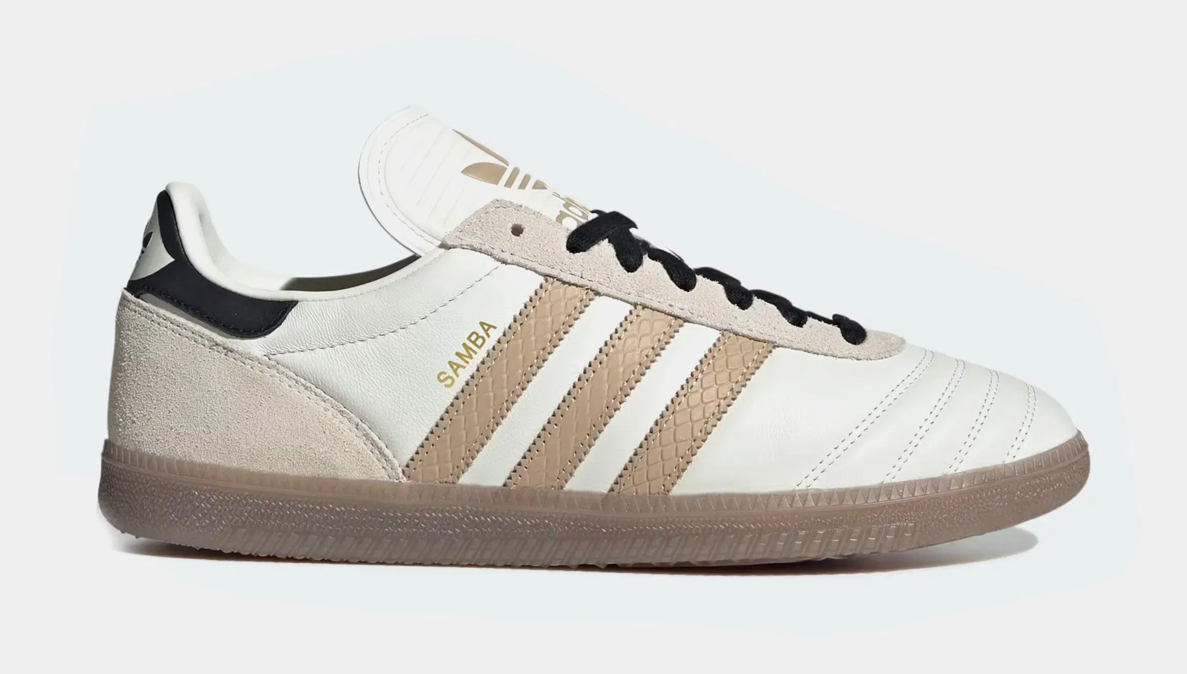adidas Samba OG Mens Lifestyle Shoes (Off White/Magic Beige/Core Black)