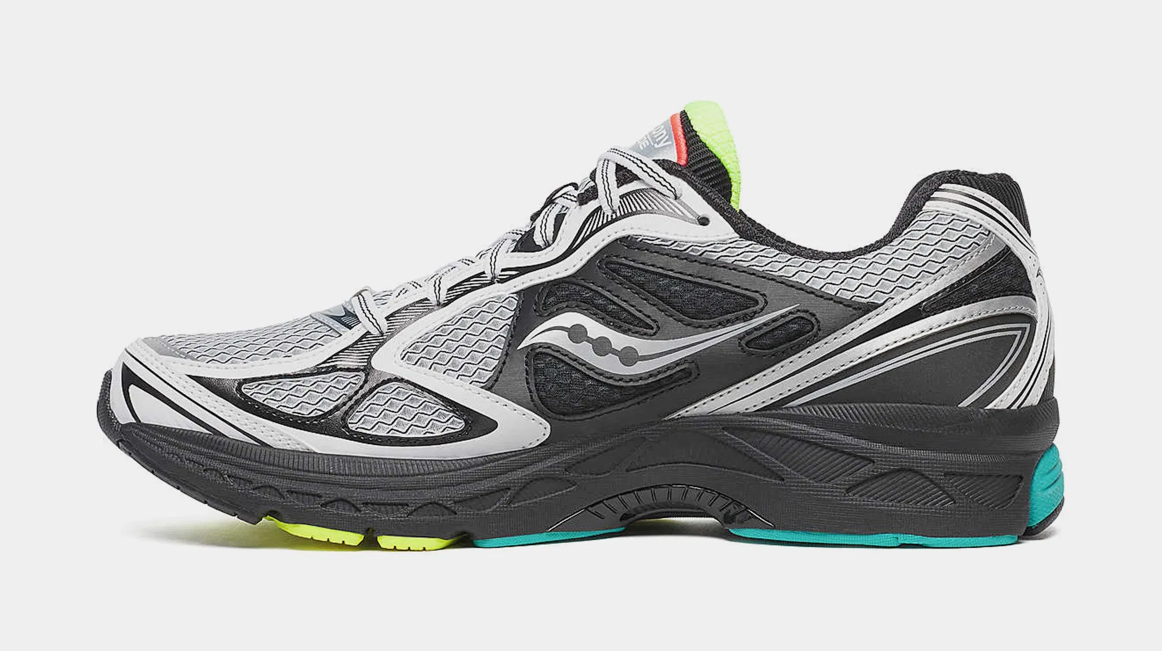 Saucony ProGrid Guide 7 Mens Running Shoes (White/Teal)