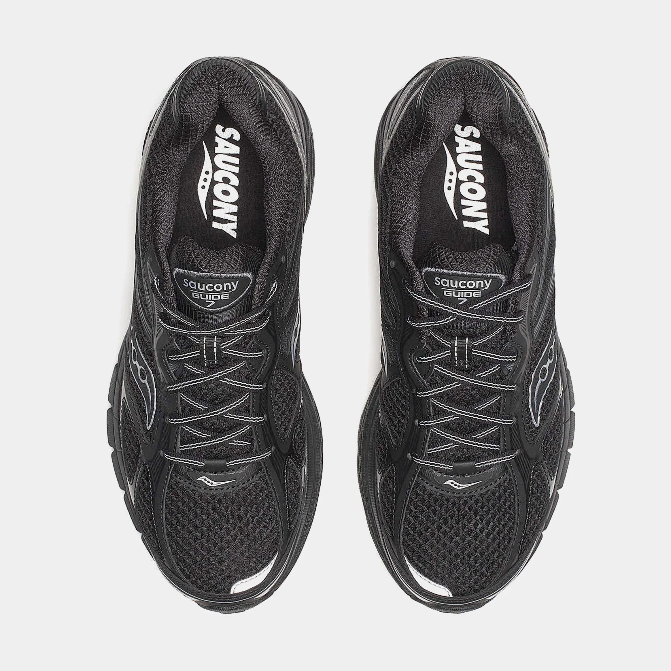 Saucony ProGrid Guide 7 Mens Running Shoes (Black/Silver)