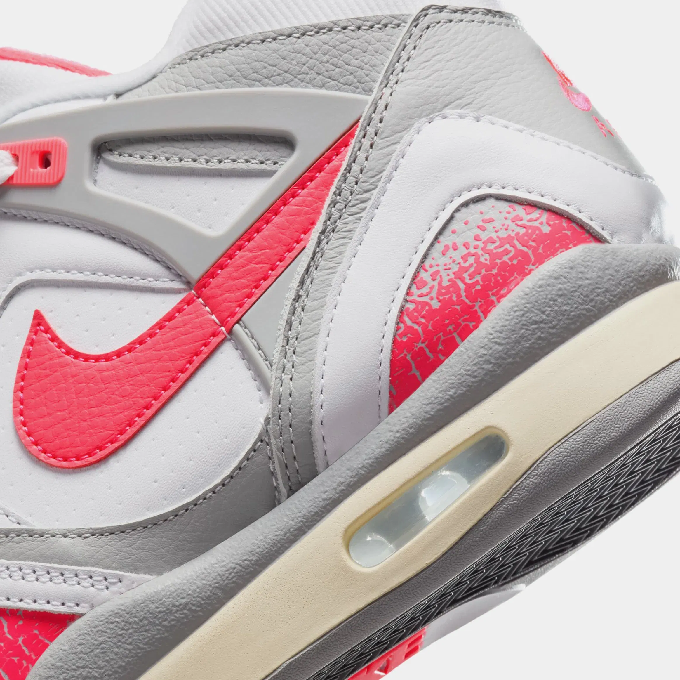 Nike Air Tech Challenge 2 Racer Pink Mens Basketball Shoes (White/Racer Pink/Light Smoke Grey/Coconut Milk)