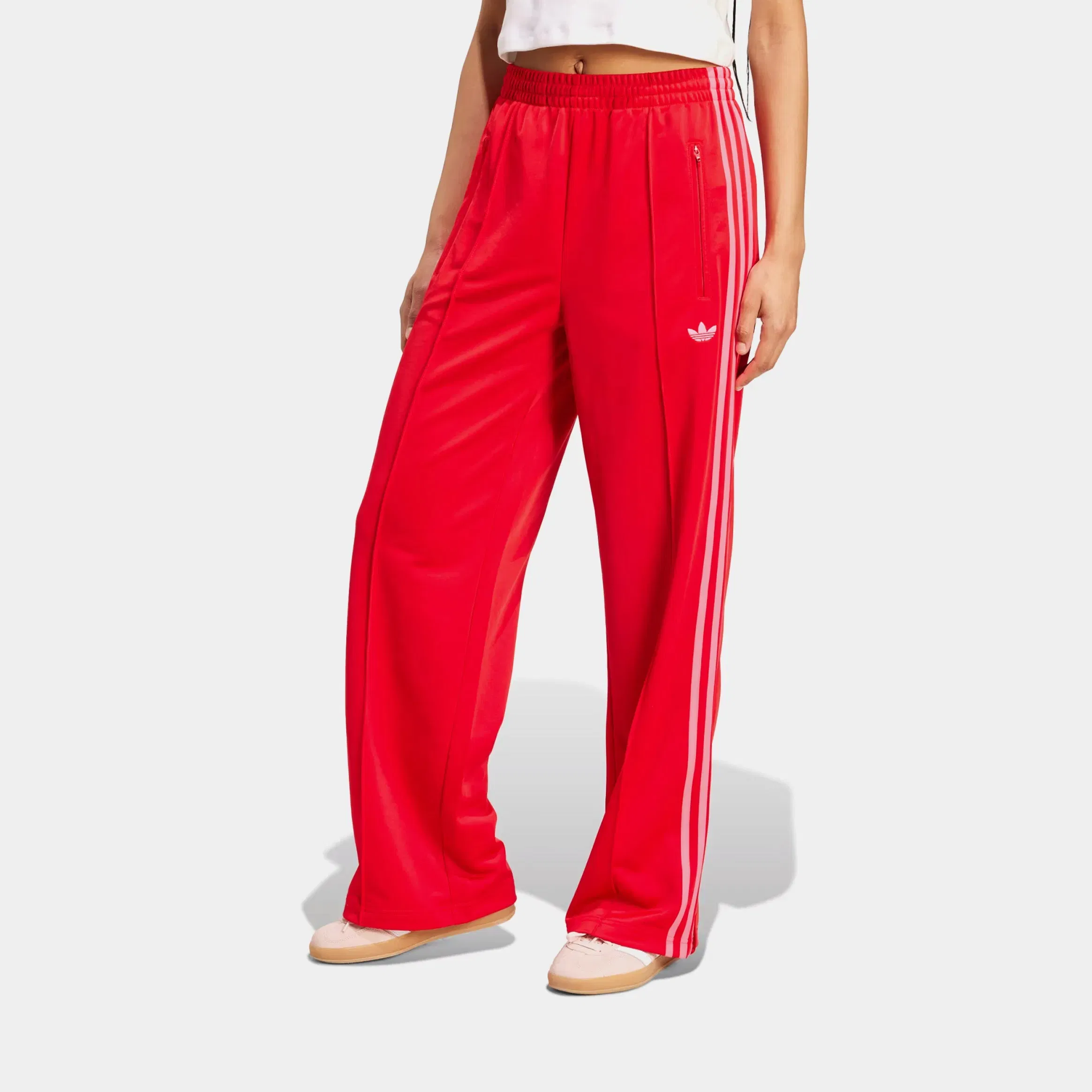 adidas Adicolor Classic Firebird Loose Track Womens Pants (Red/Pink)