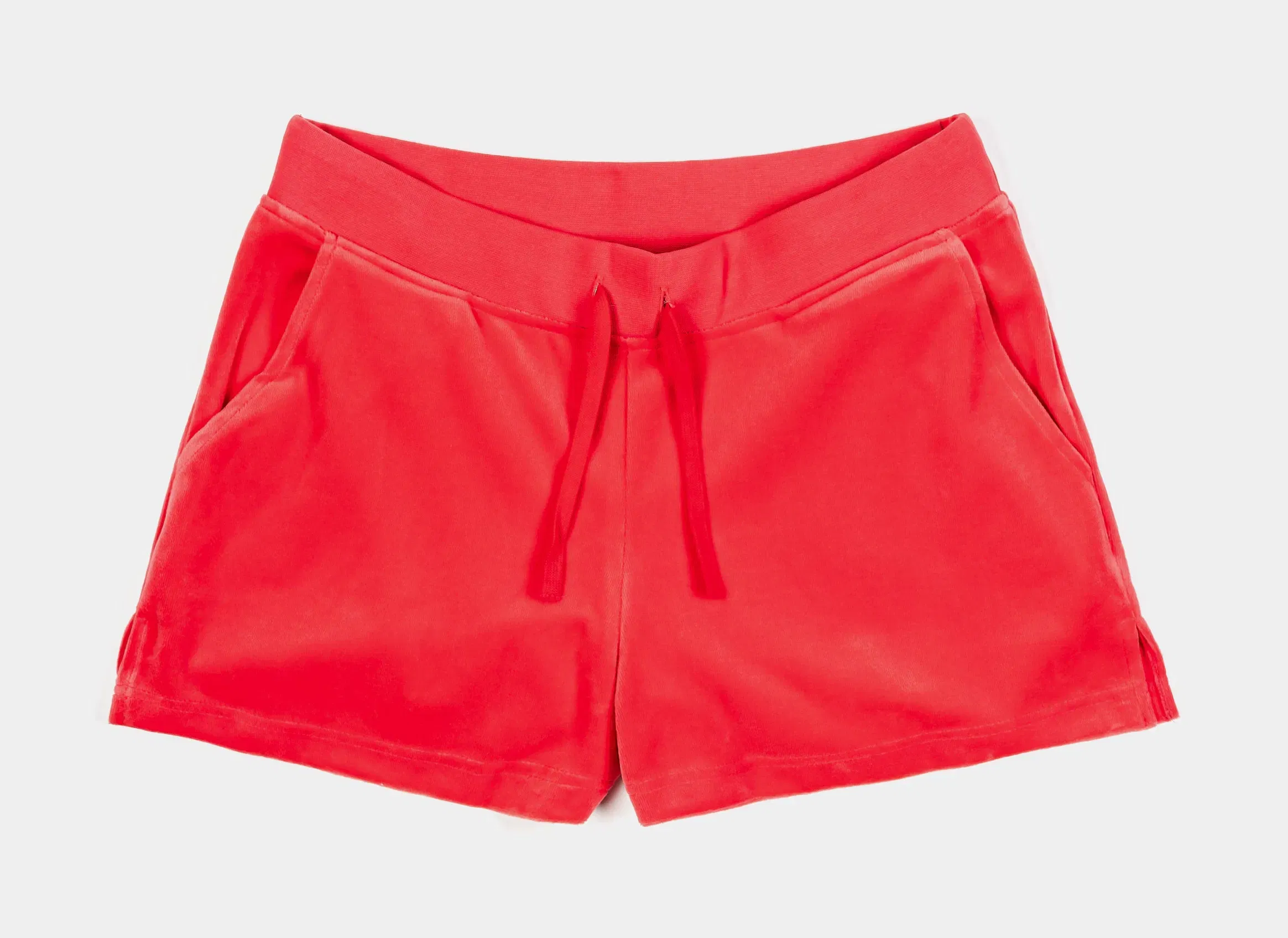 Juicy Couture Hotfix Velour Womens Shorts (Red)