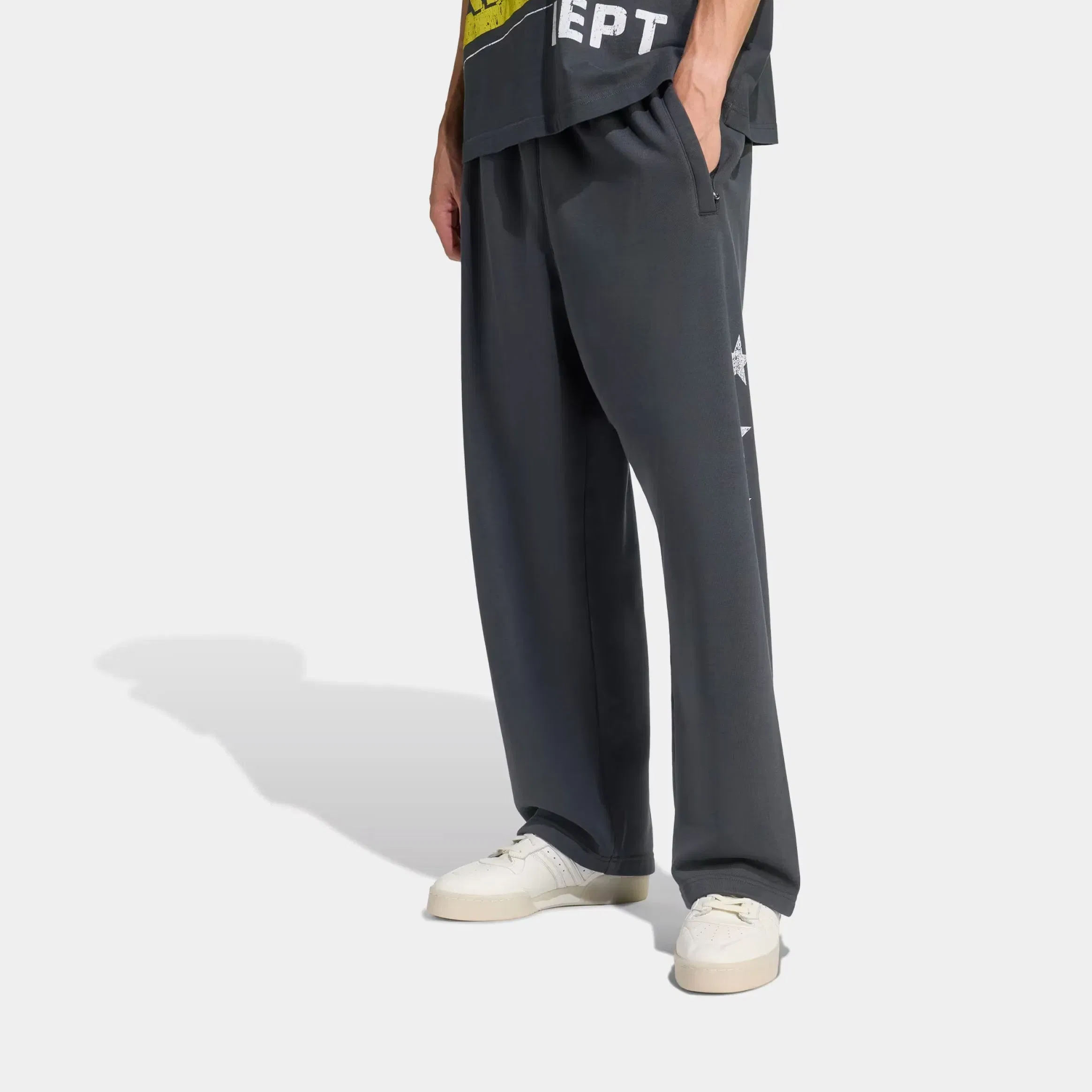 adidas Originals Department Graphic Fleece Mens Pants (Carbon)