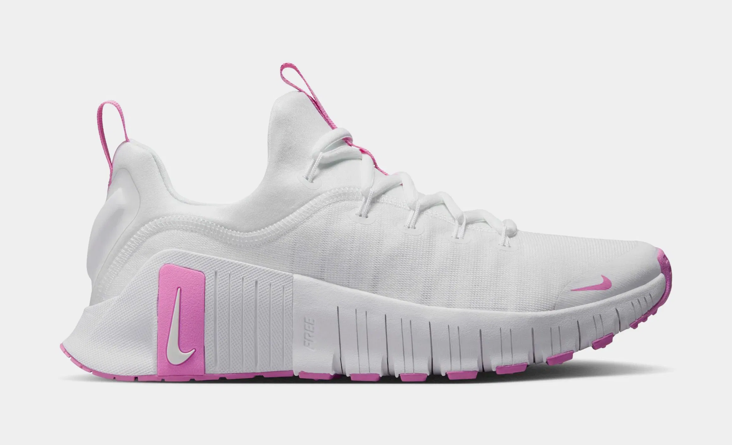 Nike Free Metcon 6 Womens Running Shoes (White/Playful Pink)