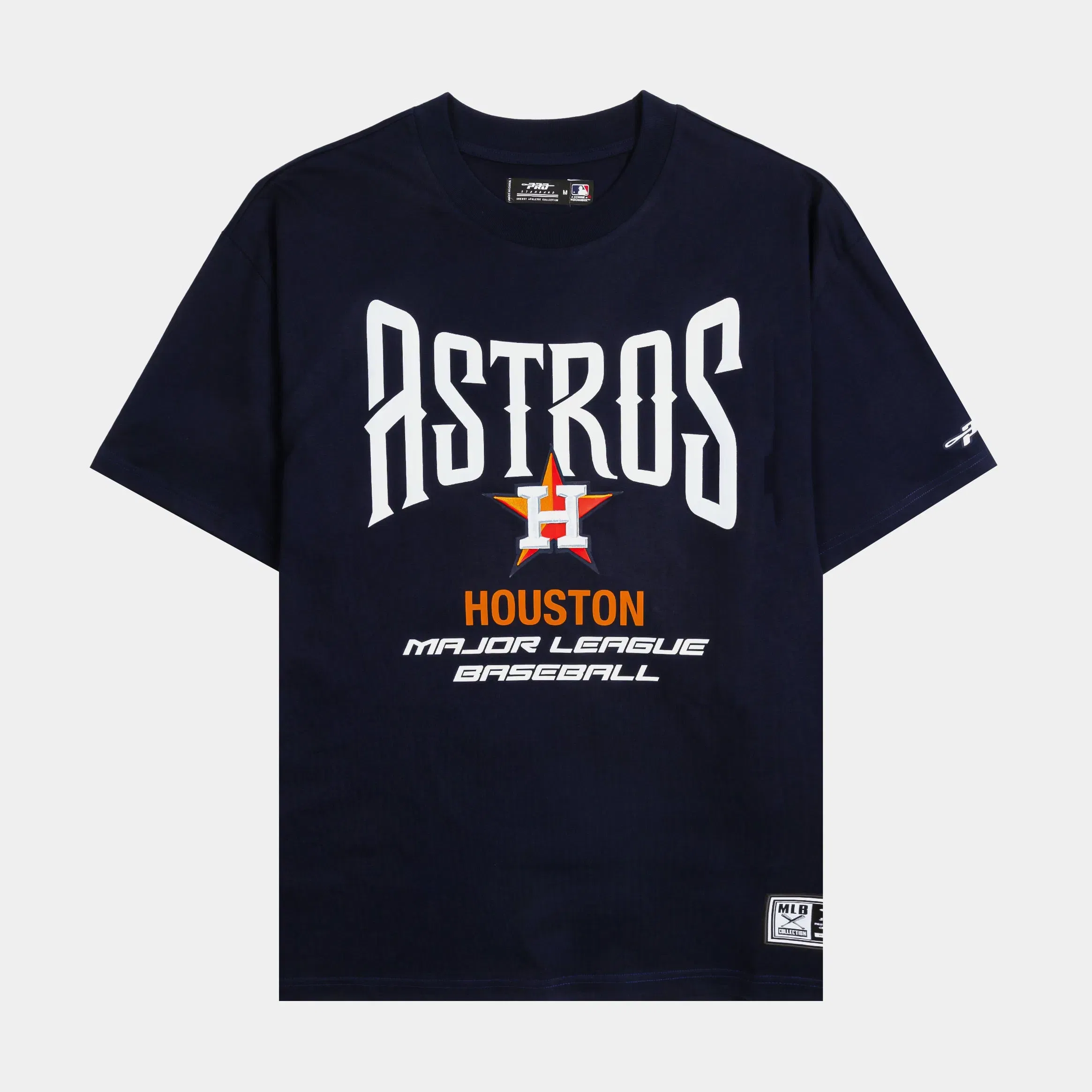 PRO STANDARD Houston Astros City Tour Mens Short Sleeve Shirt (Navy/Orange)