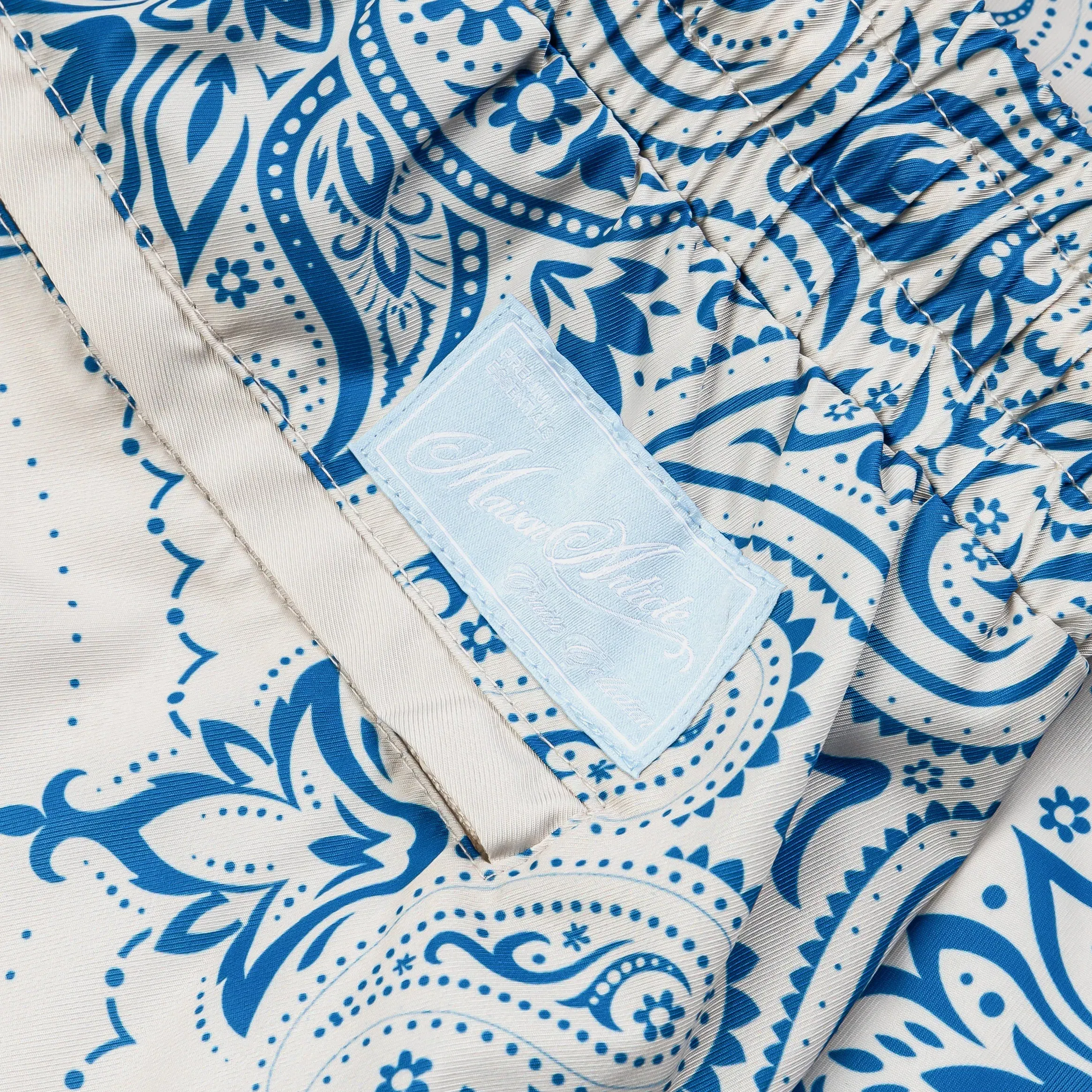 MAISON ARTICLE Bandana Hybrid Mens Shorts (Blue/Beige)