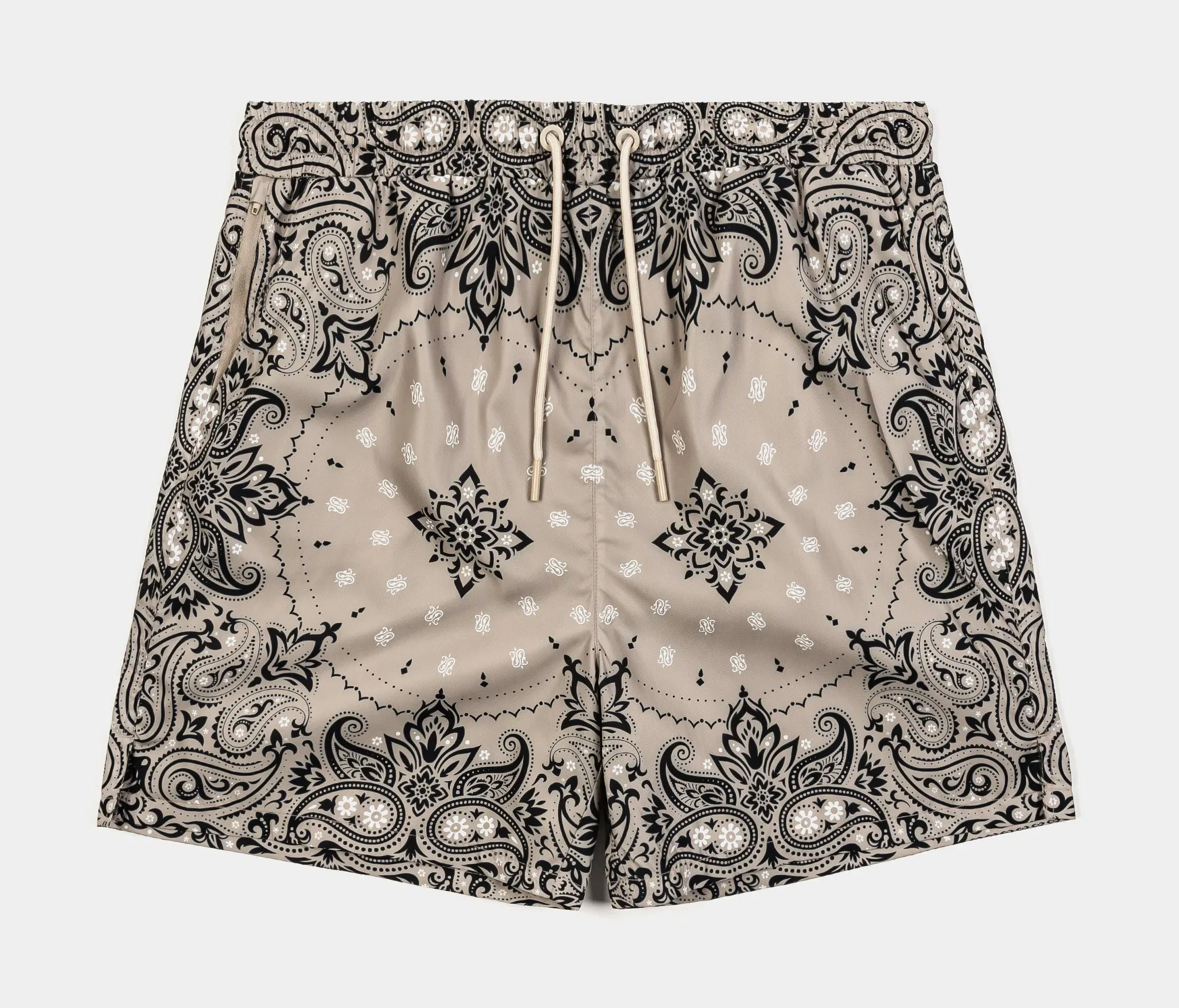 MAISON ARTICLE Bandana Hybrid Mesh Mens Shorts (Taupe/Black)