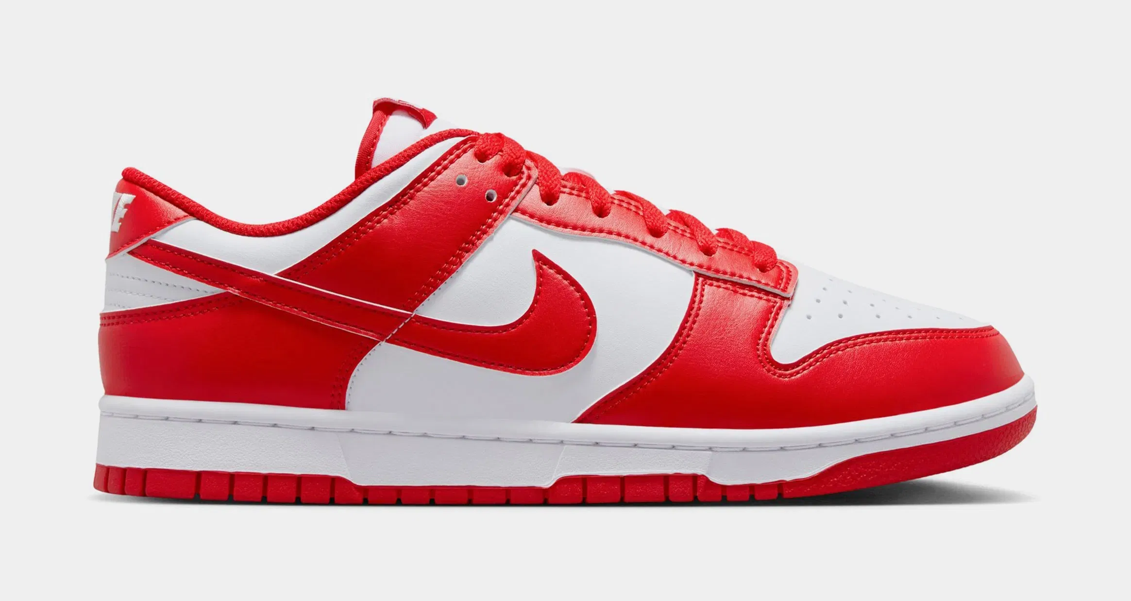 Nike Dunk Low Retro Mens Lifestyle Shoes (White/University Red)