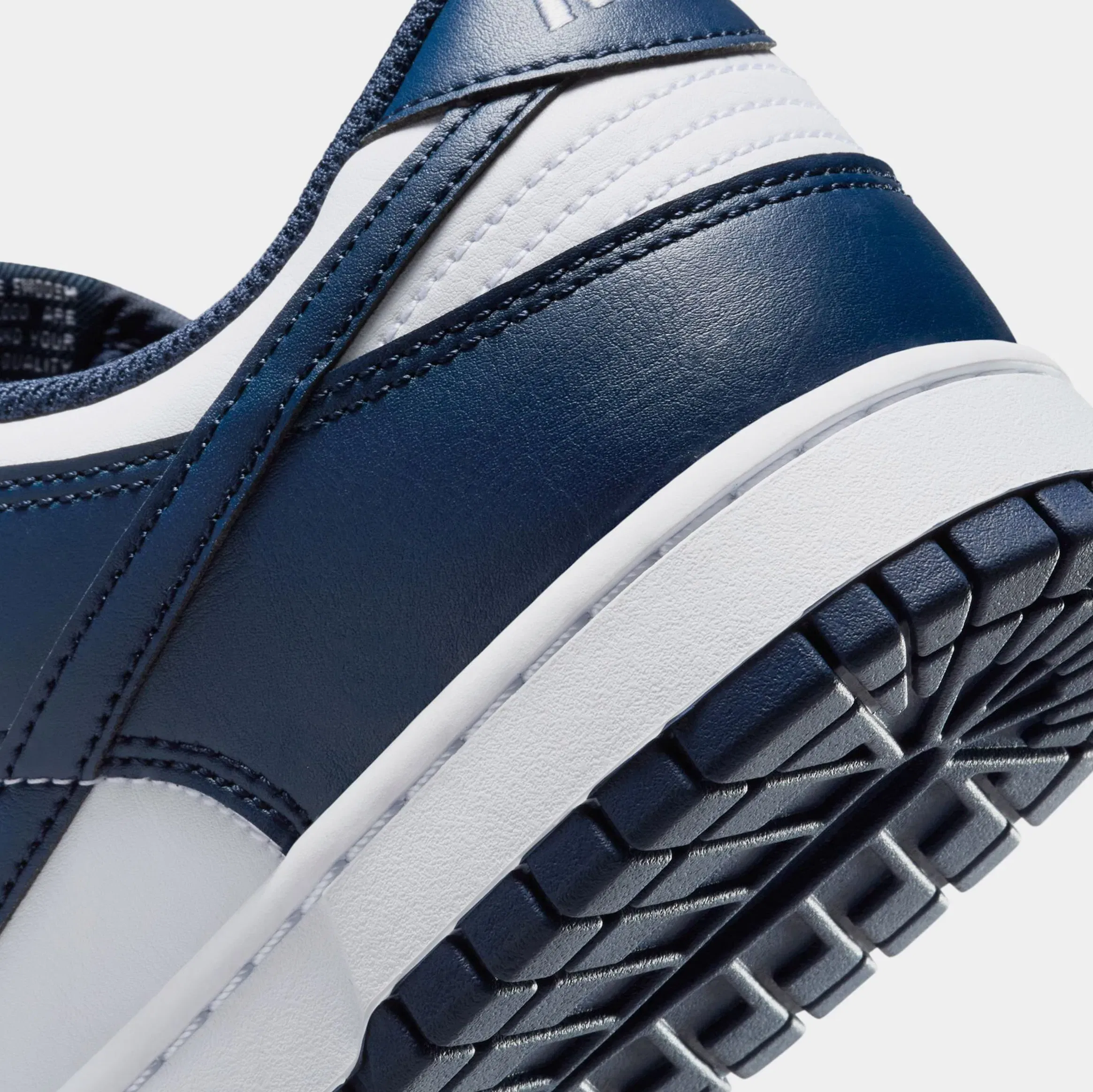 Nike Dunk Low Mens Lifestyle Shoes (Midnight Navy/White)