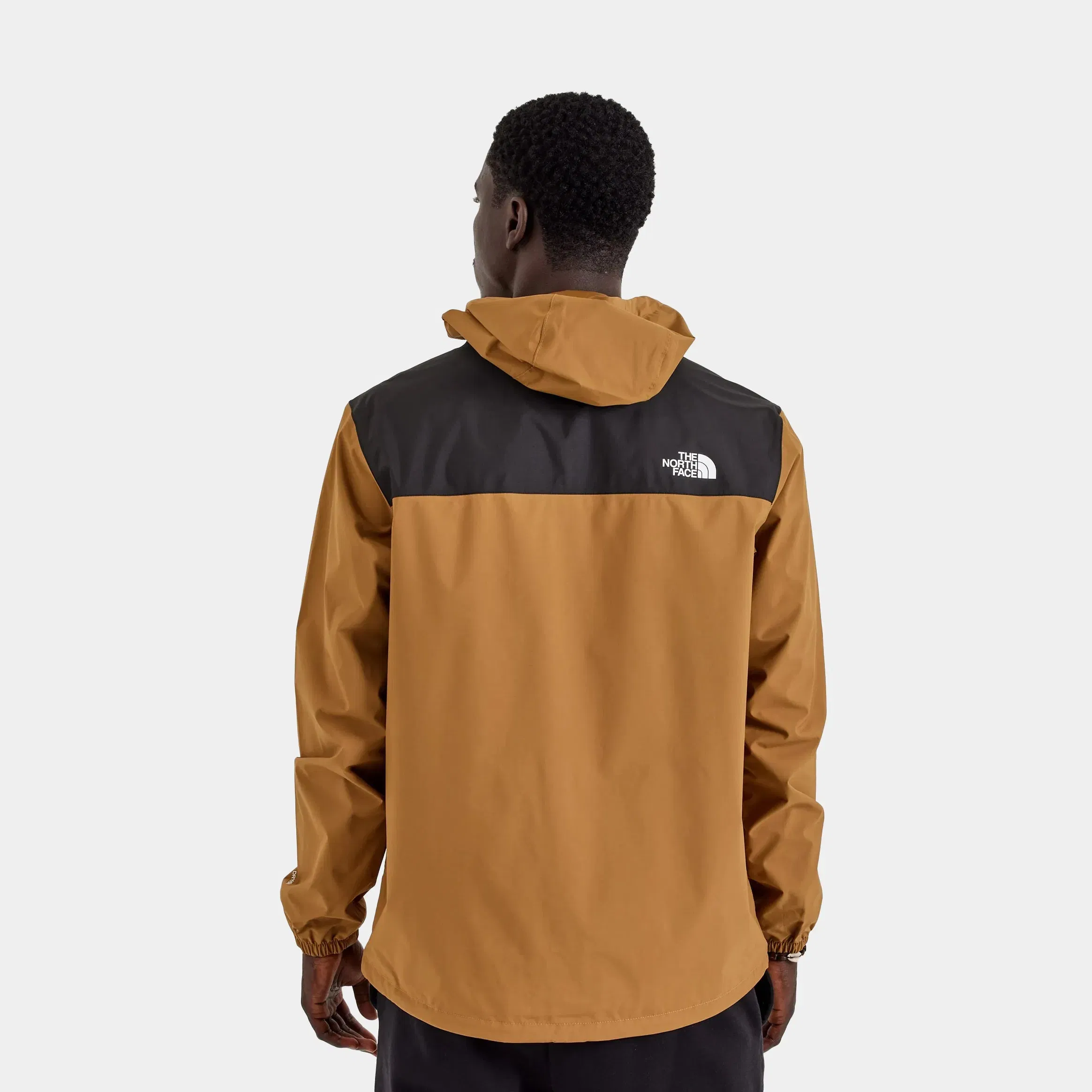 The North Face Antora Rain Zip Up Mens Jacket (Brown/Black)