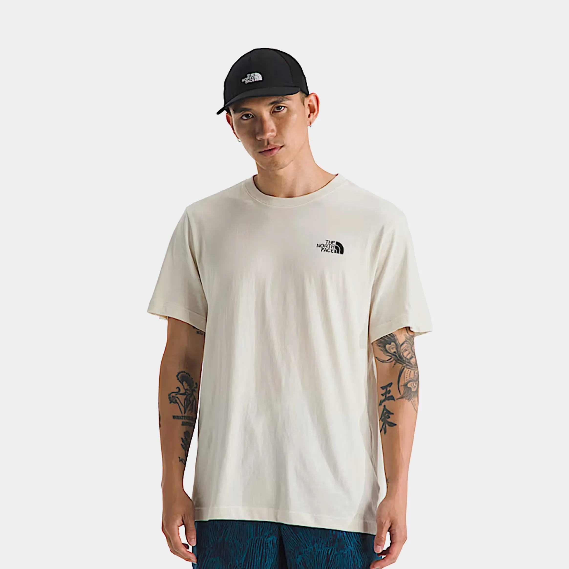 The North Face Evolution Half Dome Graphic Mens Short Sleeve Shirt (White Dune)