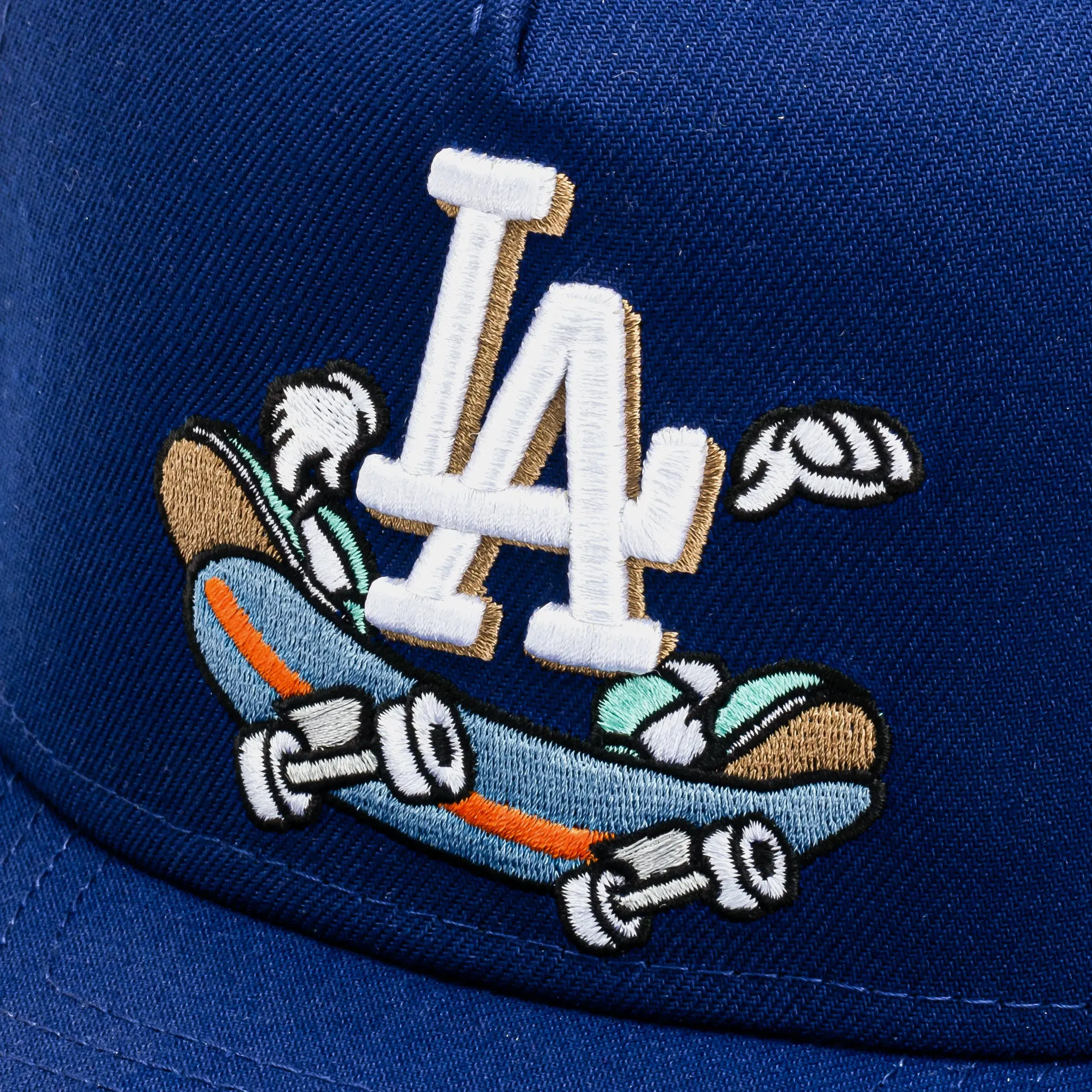 New Era Los Angeles Dodgers Cartoon 950AF Snapback Mens Hat (Blue/White)