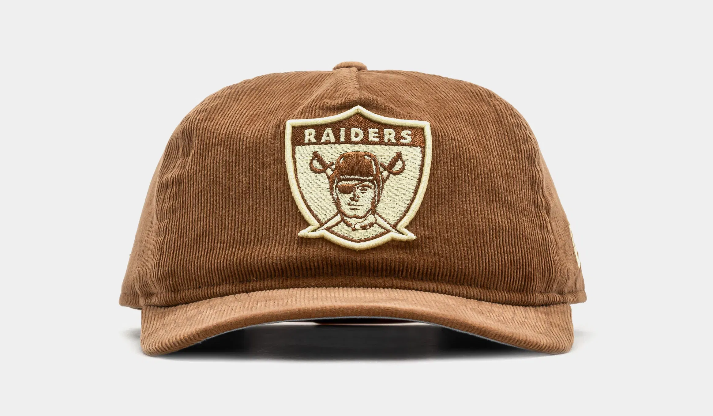 New Era Las Vegas Raiders Golfer Snapback Mens Hat (Brown/White)