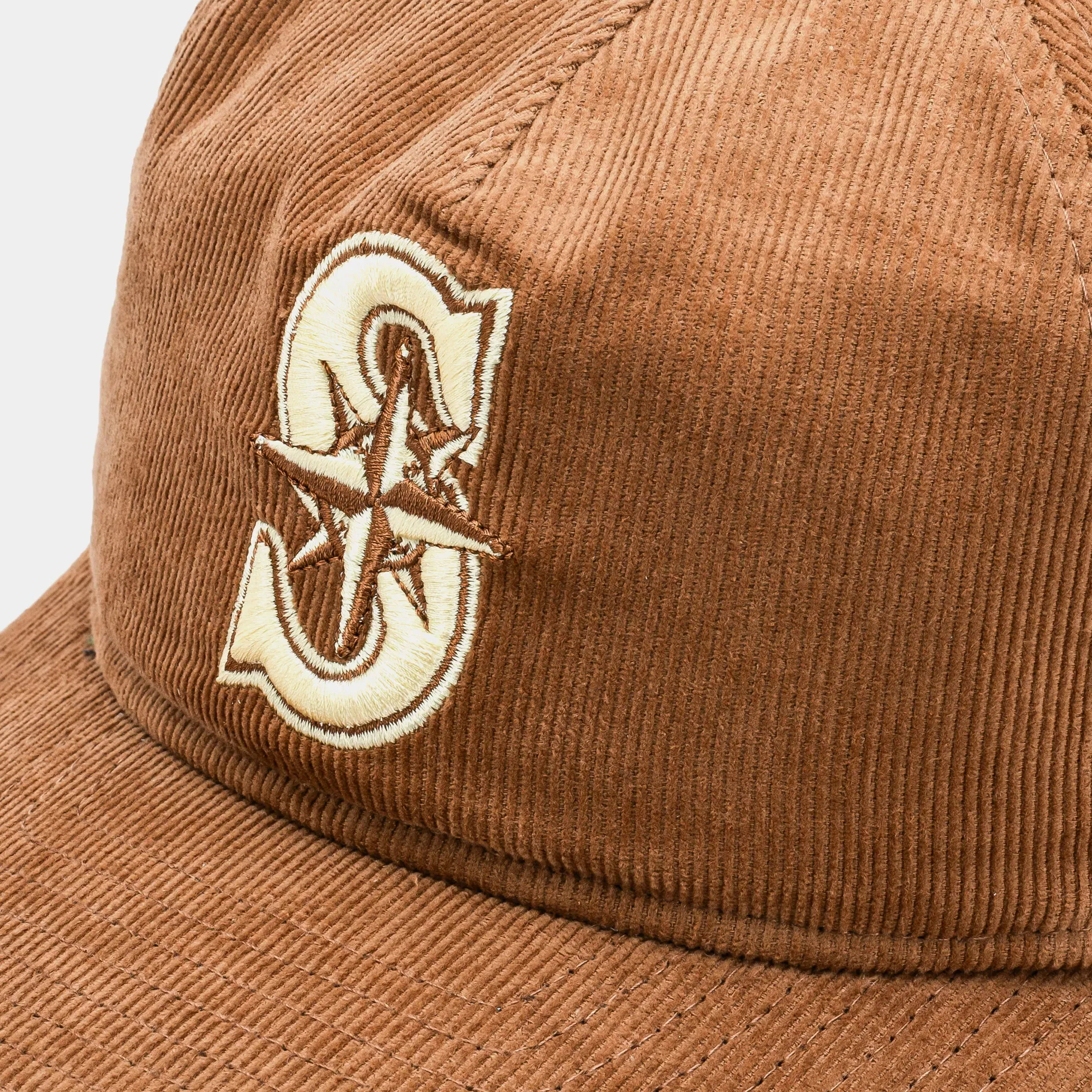 New Era Seattle Mariners Golfer Snapback Mens Hat (Brown/White)