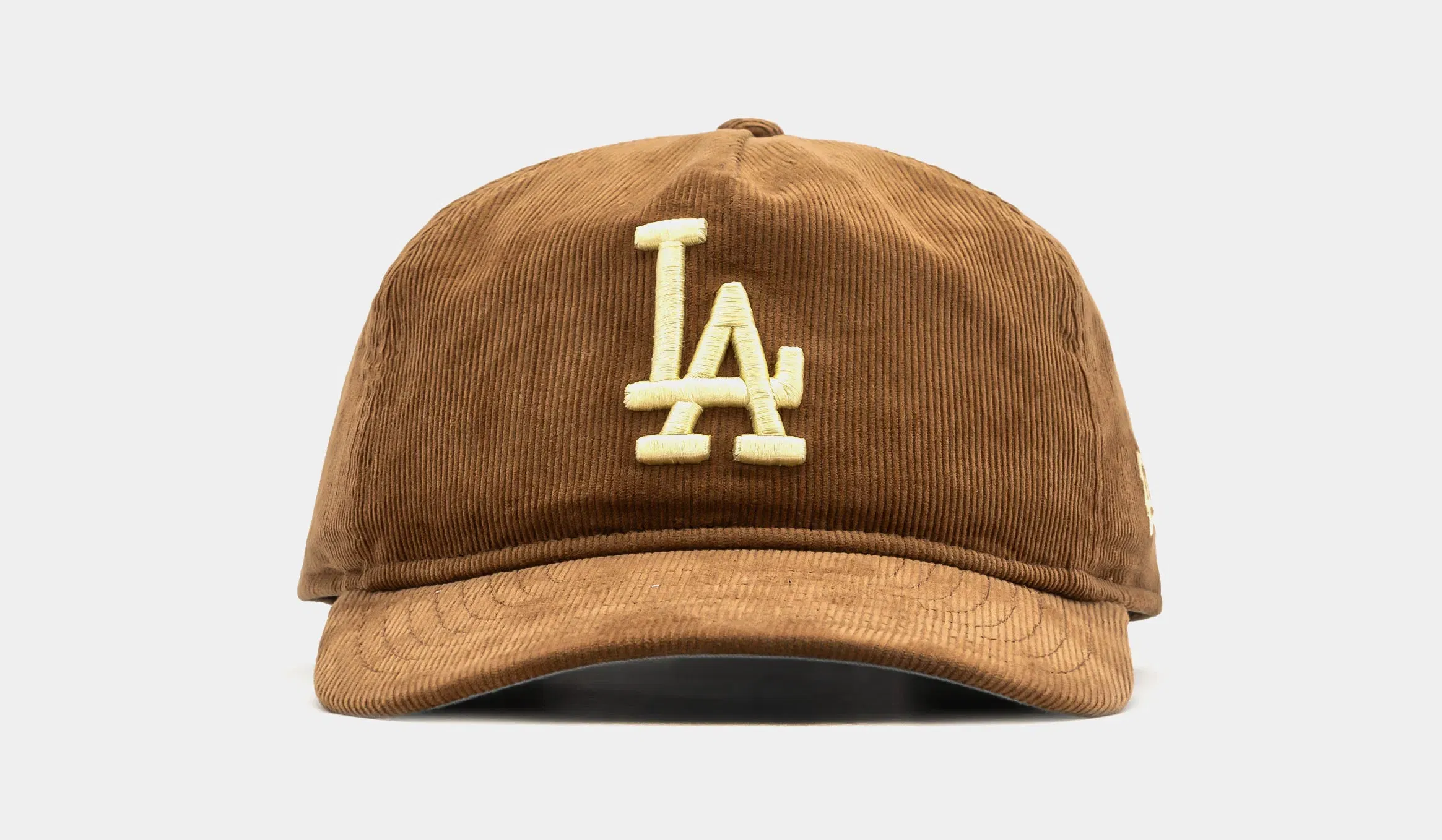 New Era Los Angeles Dodgers Golfer Snapback Mens Hat (Khaki/White)