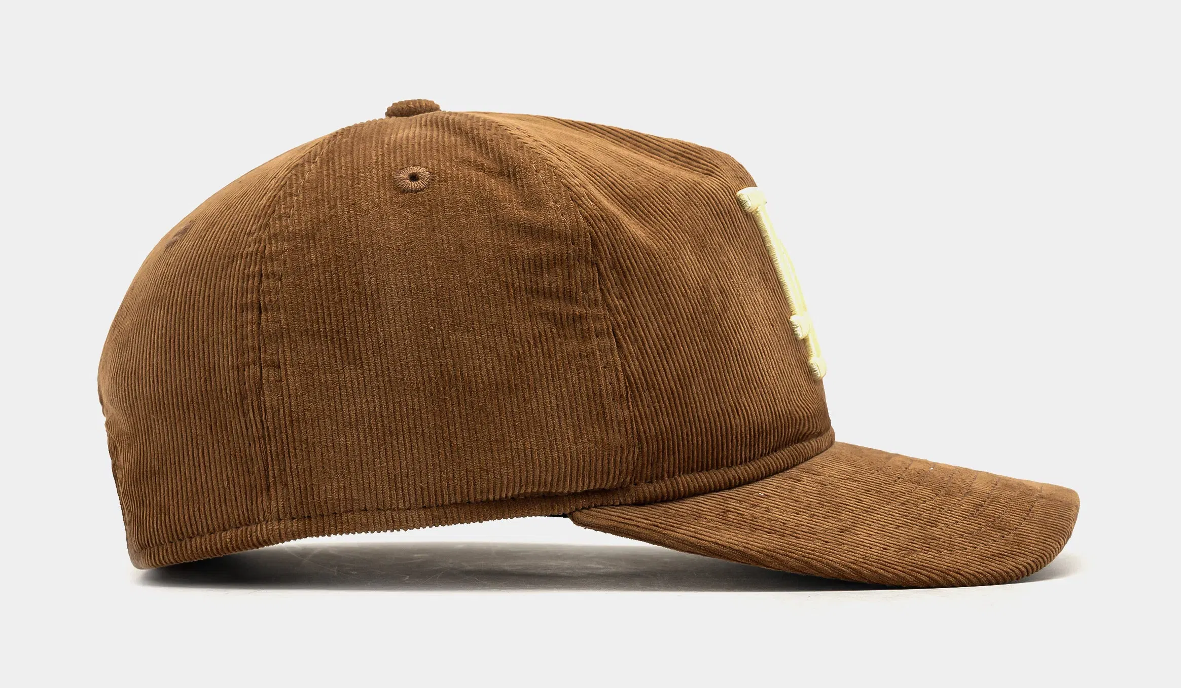 New Era Los Angeles Dodgers Golfer Snapback Mens Hat (Khaki/White)