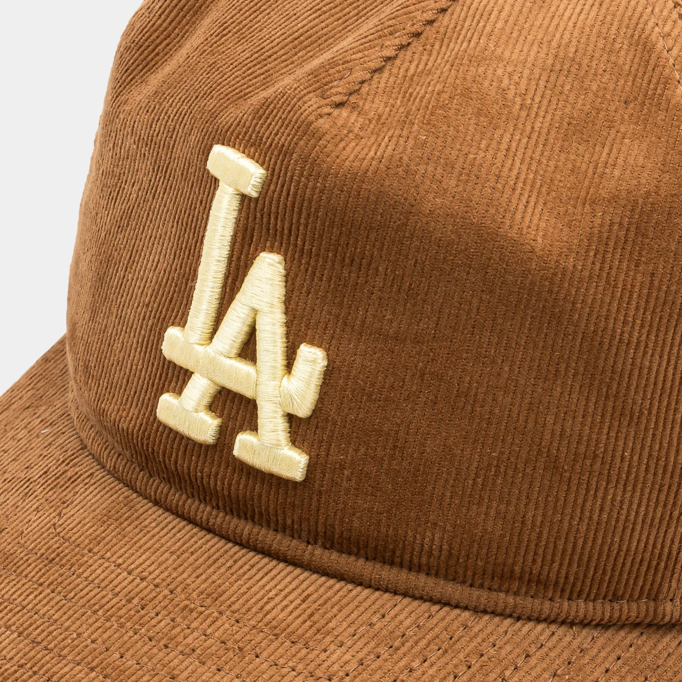 New Era Los Angeles Dodgers Golfer Snapback Mens Hat (Khaki/White)
