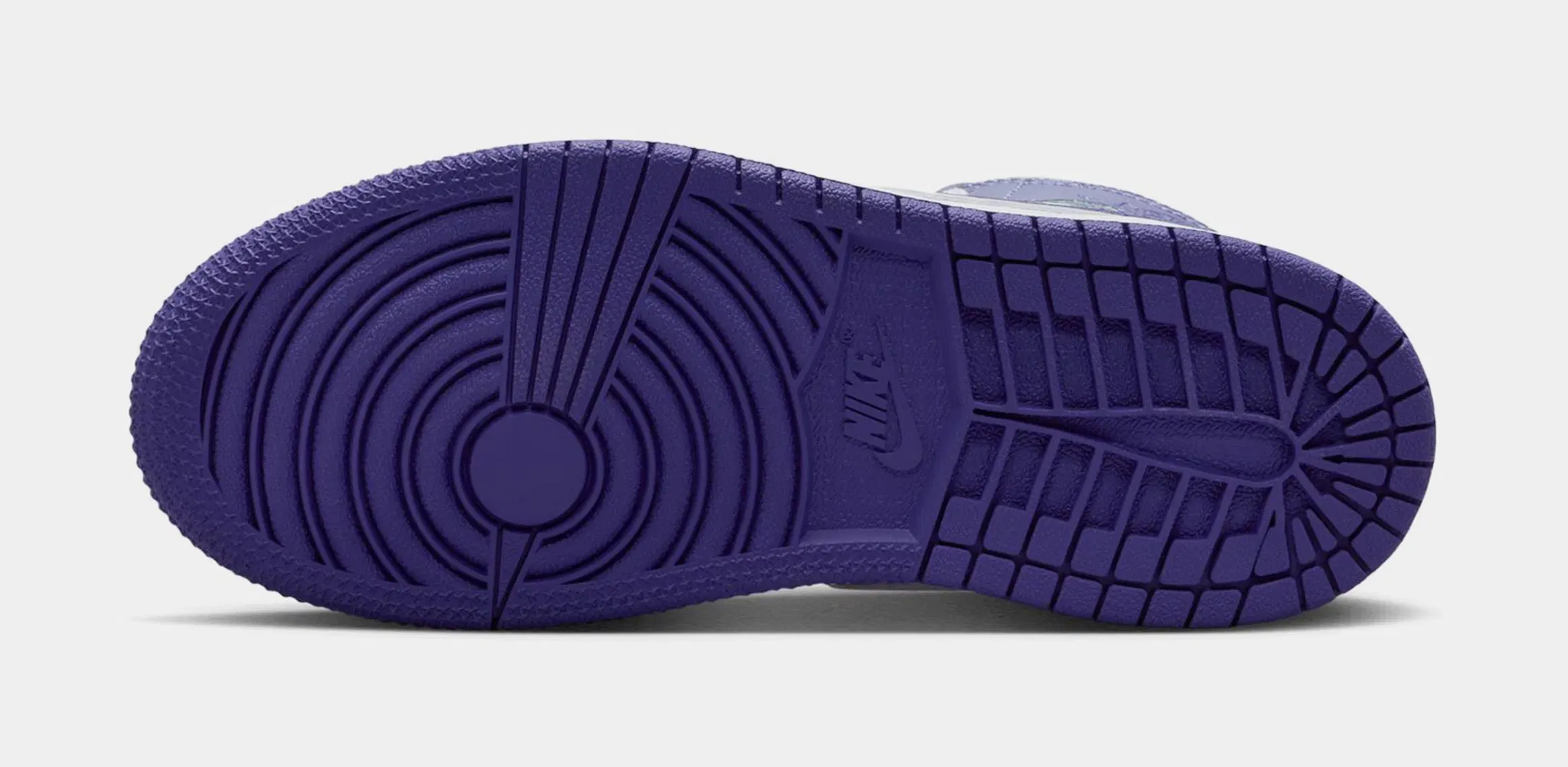 Air Jordan 1 Mid Preschool Lifestyle Shoes (Dusty Amethyst/White/Court Purple)
