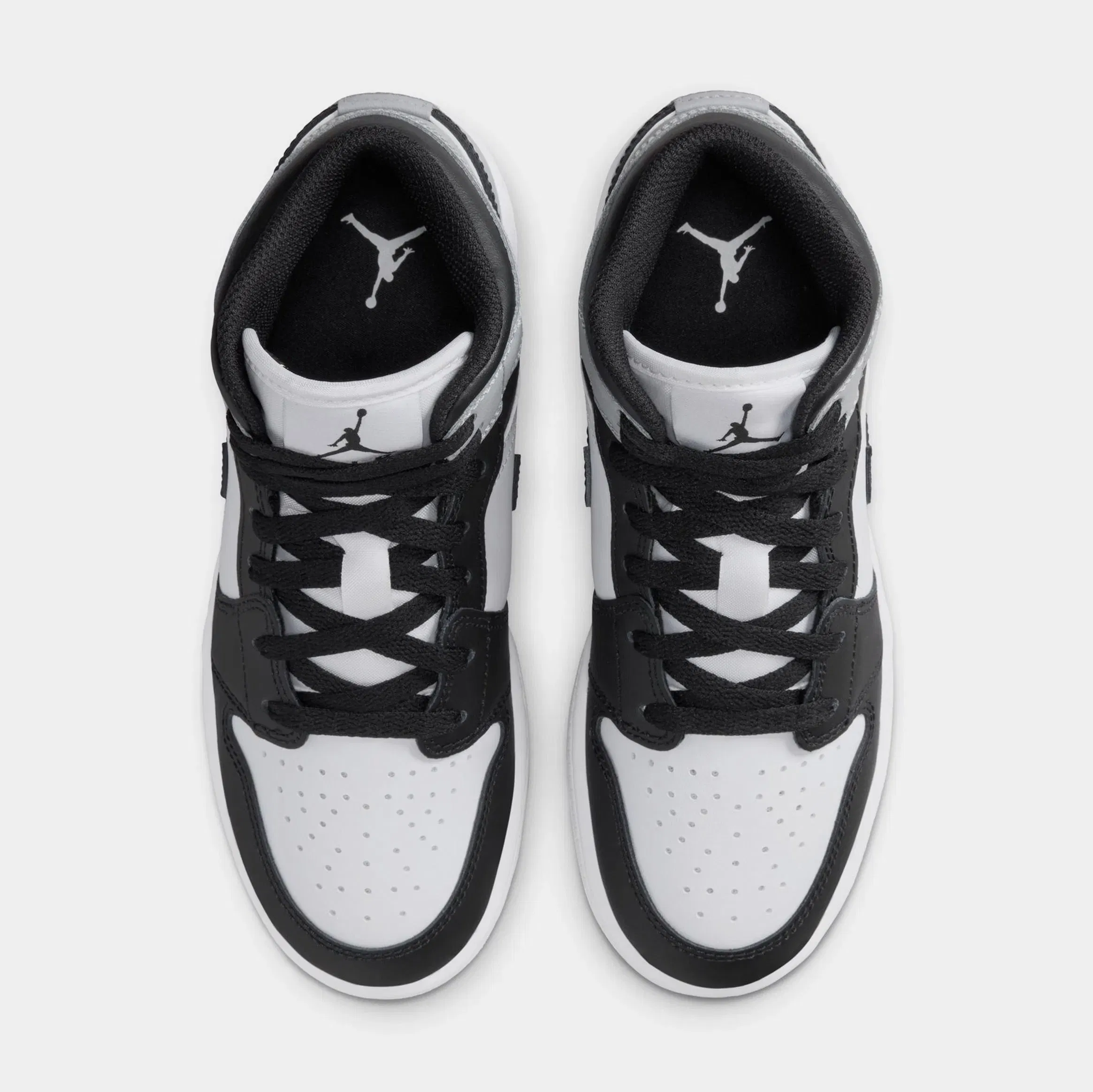 Air Jordan 1 Mid Grade School Lifestyle Shoes (White/Black/Rust/Pin)