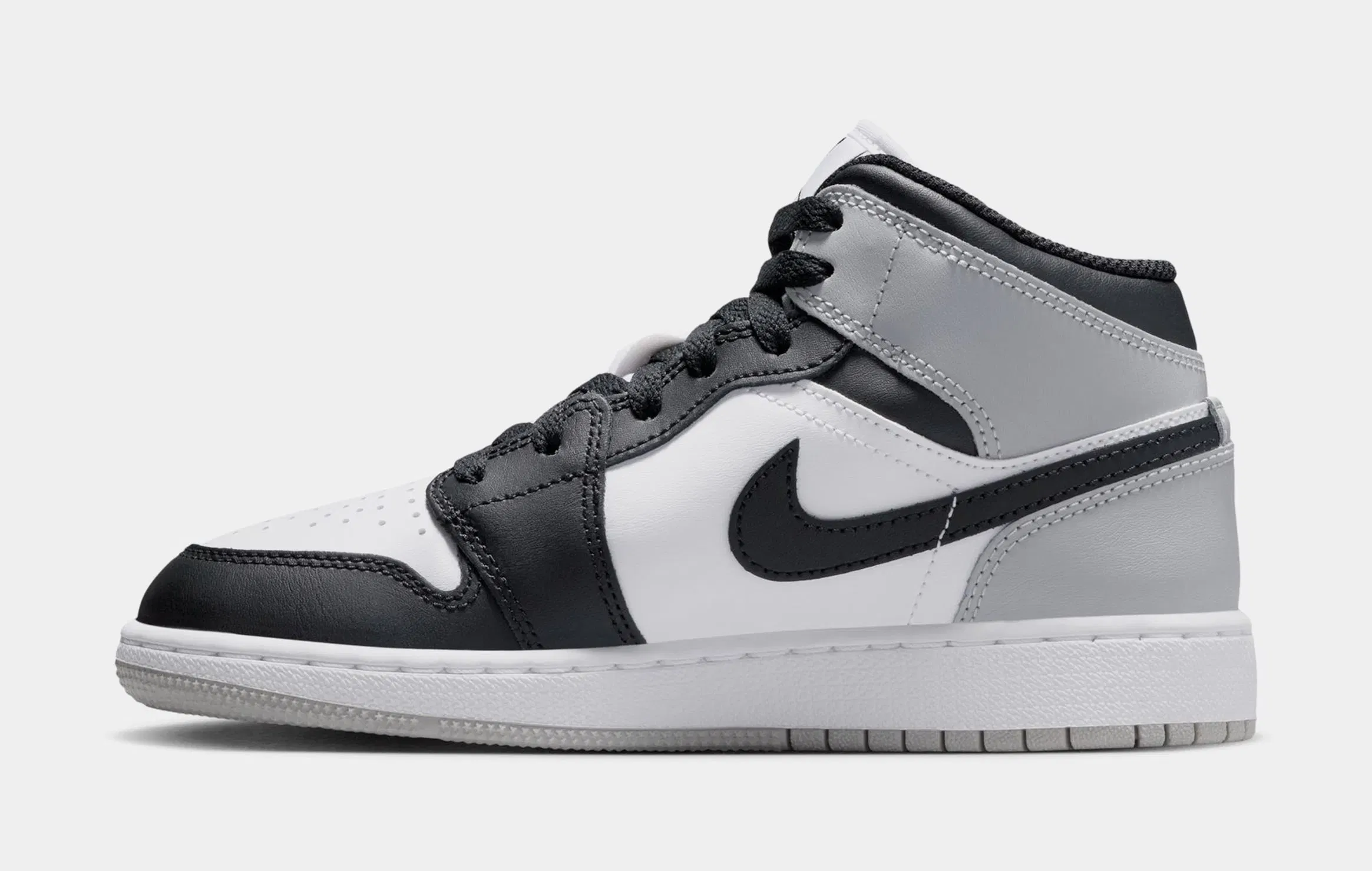 Air Jordan 1 Mid Grade School Lifestyle Shoes (White/Black/Rust/Pin)