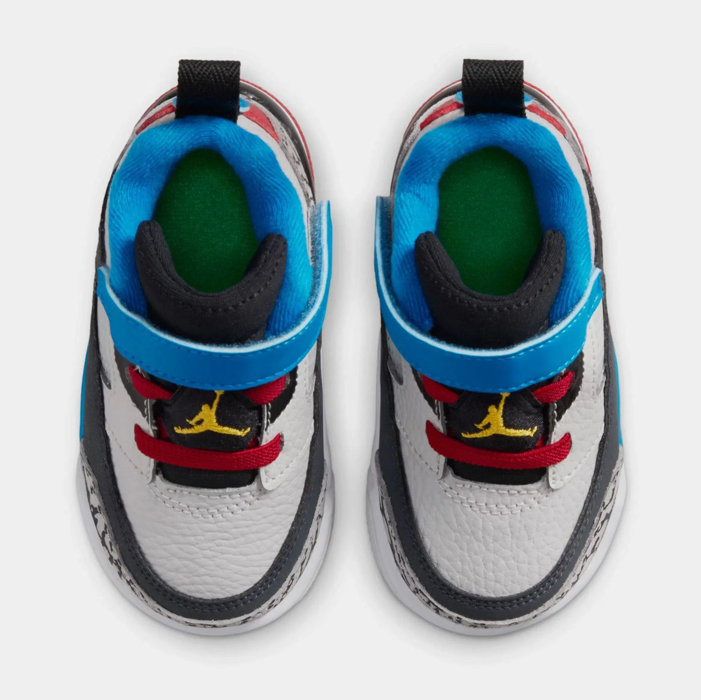 Air Jordan Spizike Low SE Infant Toddler Basketball Shoes ( Neutral Grey/Surf Blue/Dark Shadow/Varsity Maize)