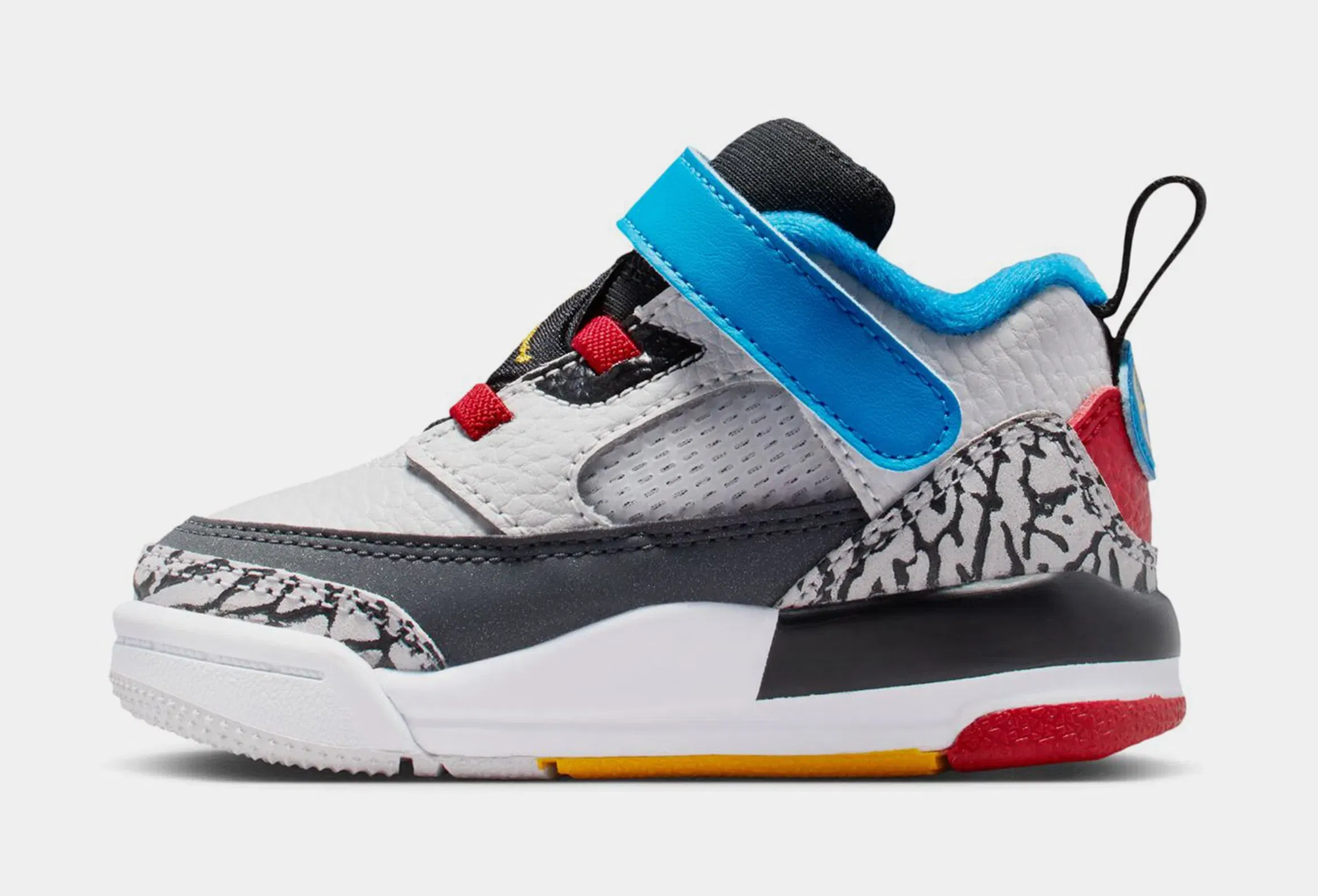 Air Jordan Spizike Low SE Infant Toddler Basketball Shoes ( Neutral Grey/Surf Blue/Dark Shadow/Varsity Maize)