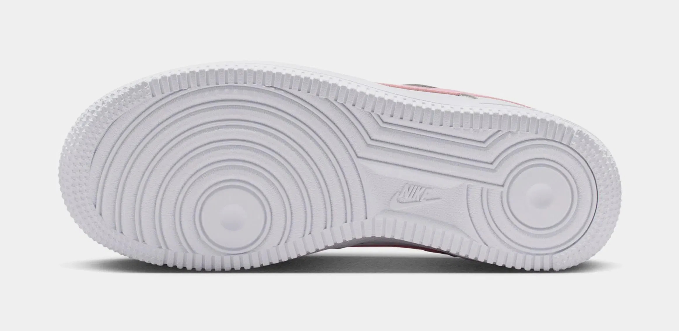 Nike Air Force 1 Low Grade School Lifestyle Shoes (White/Medium Soft Pink/White)