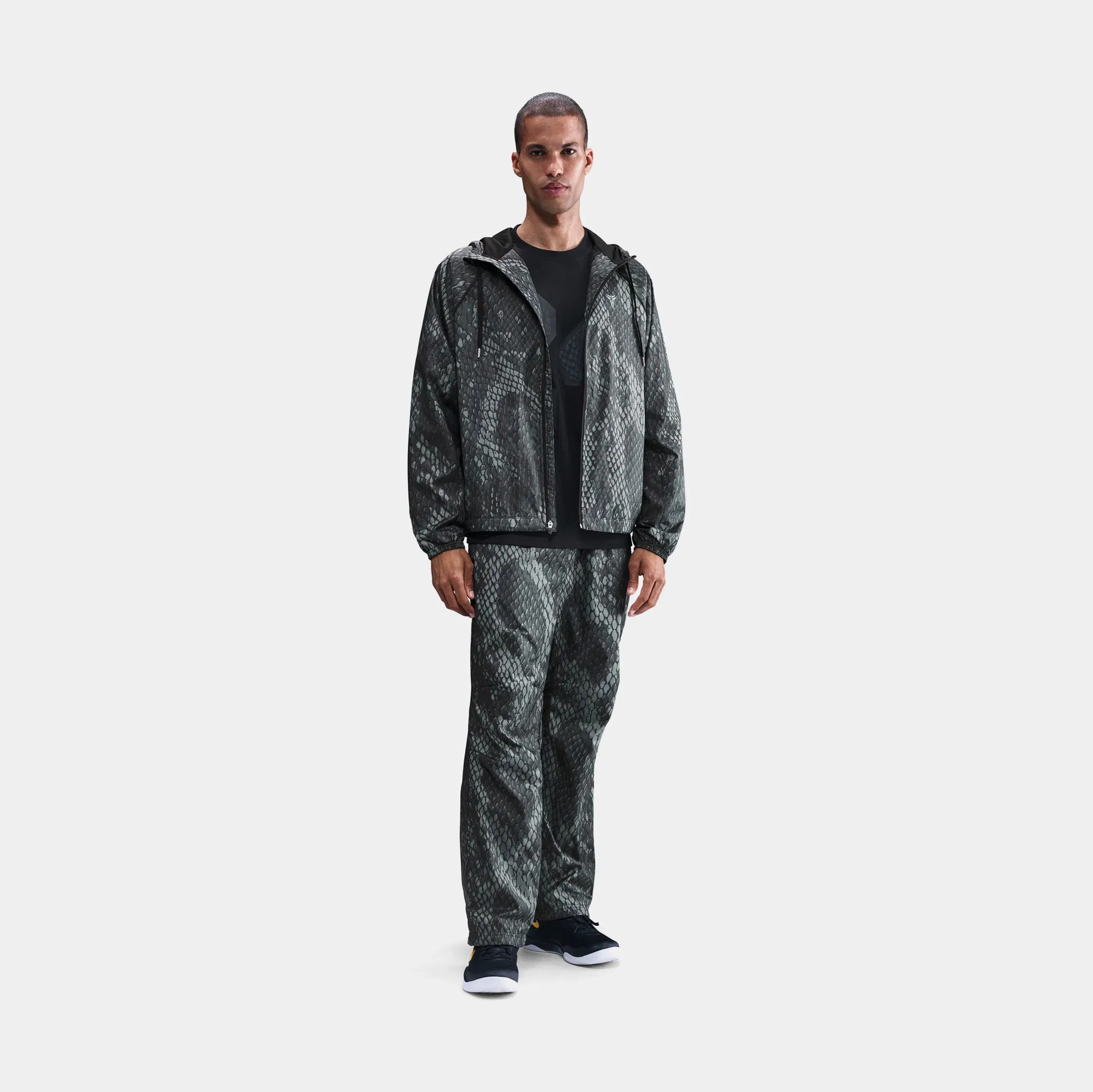Nike Kobe Zip Up Woven Mens Jacket (Black/Silver)