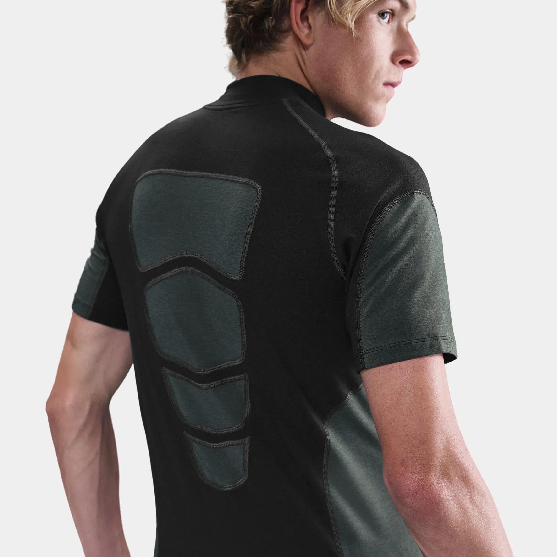 Nike Tech Dri Fit Base Layer Mens Short Sleeve Shirt (Black/Anthracite/Anthracite/Black)