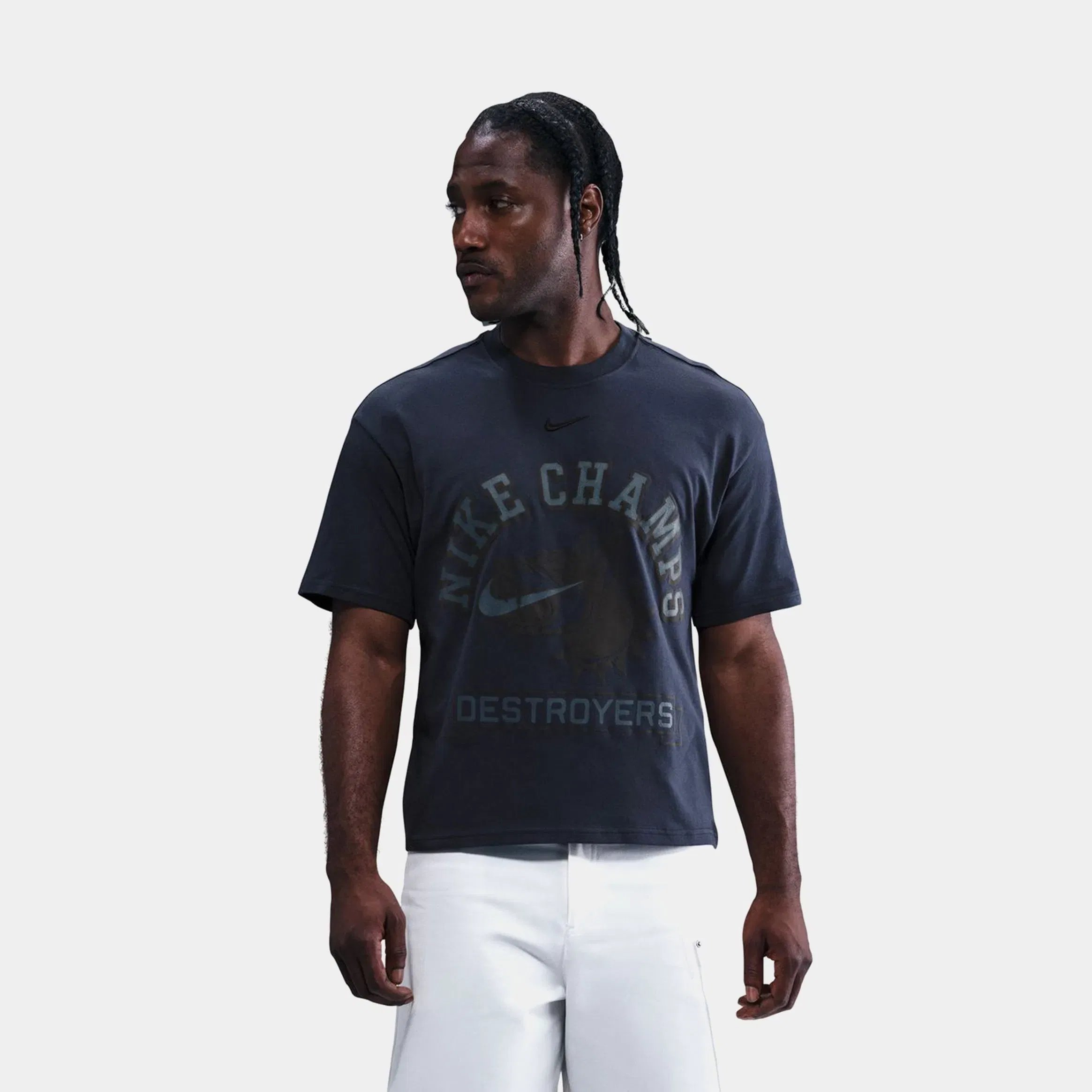 Nike NSW Champs Graphic Mens Short Sleeve Shirt (Navy/Black)