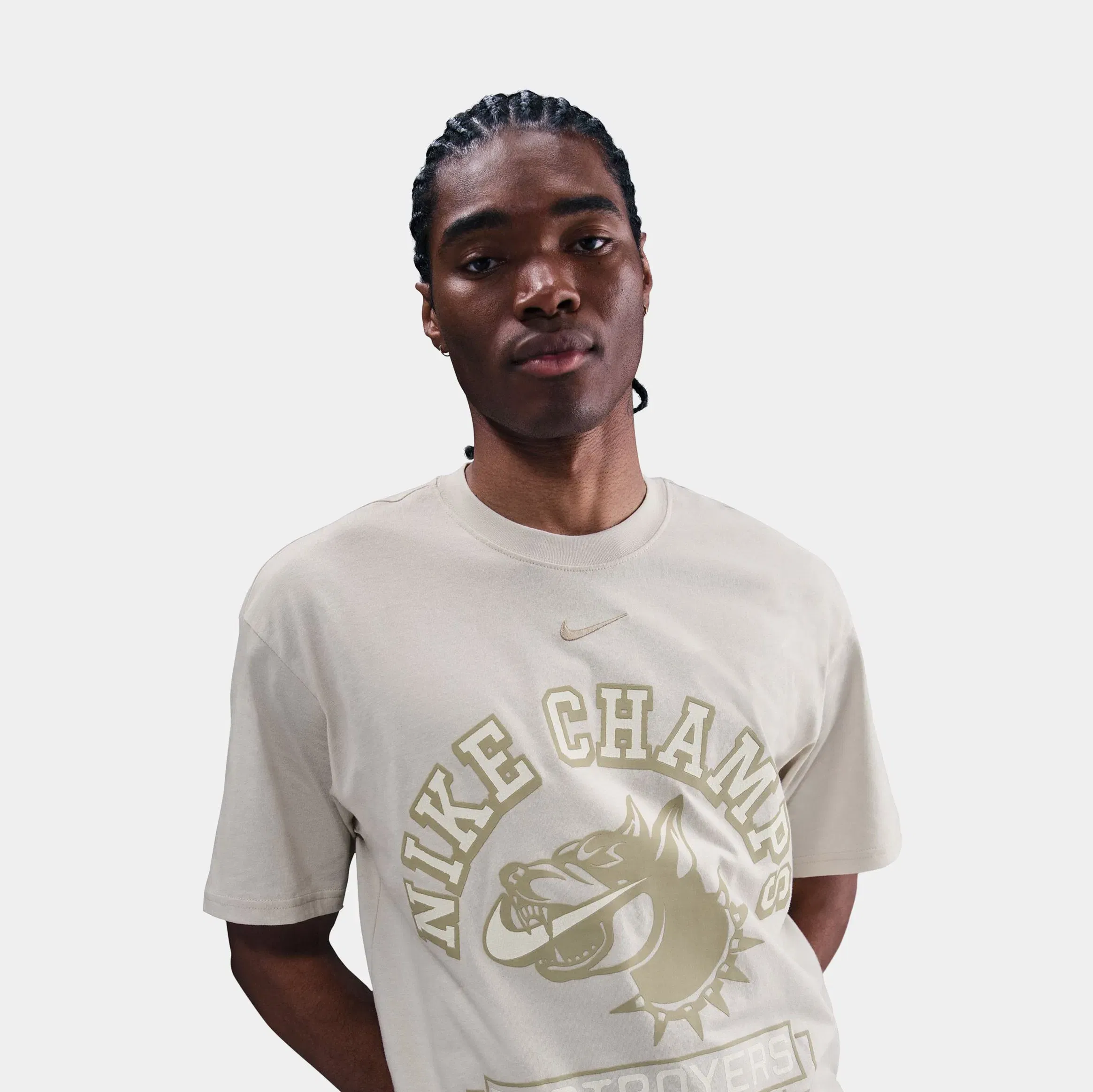 Nike NSW Destroyers Mens Short Sleeve Shirt (Light Bone)