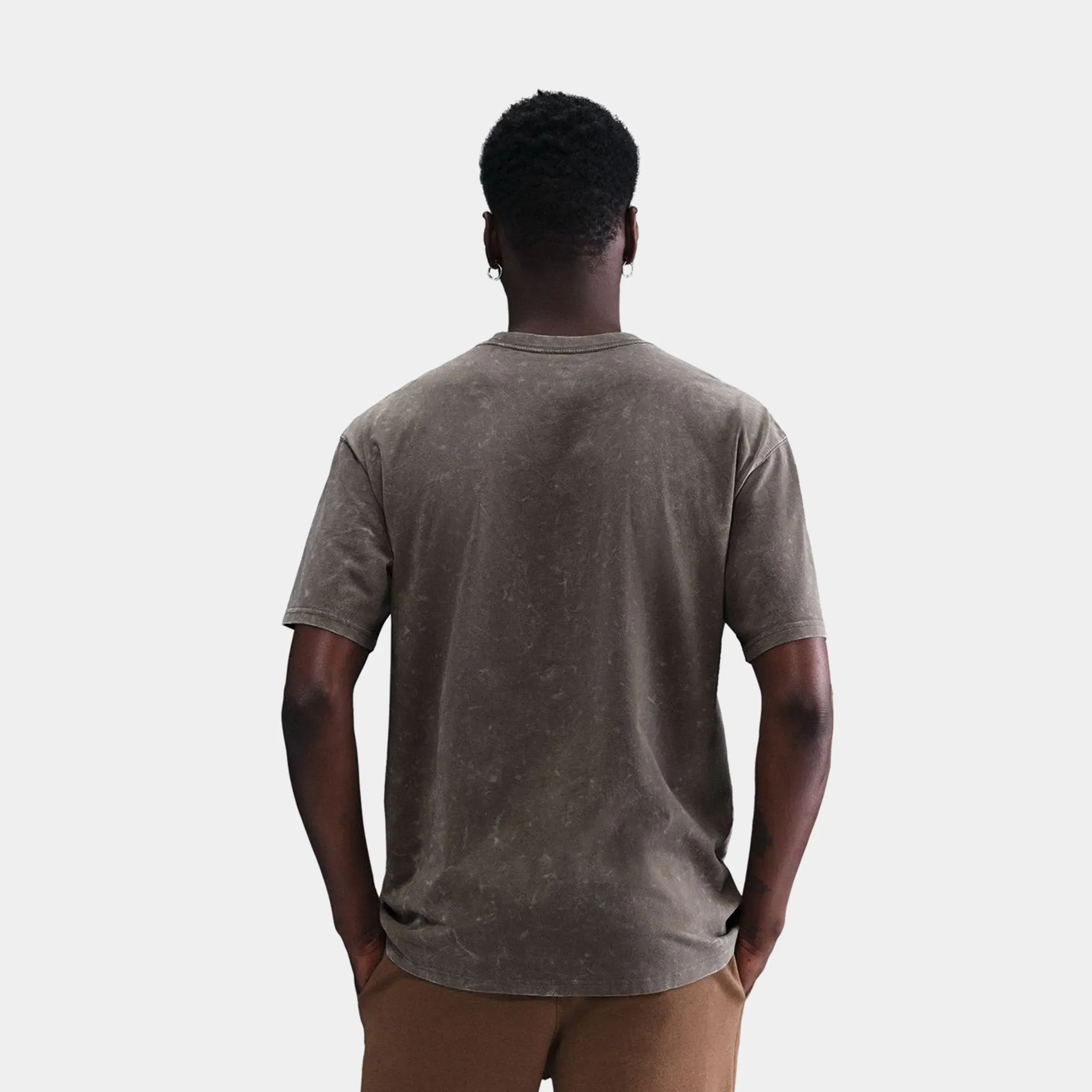 Nike NSW Max 90 Mens Short Sleeve Shirt (Brown/Cave Stone)