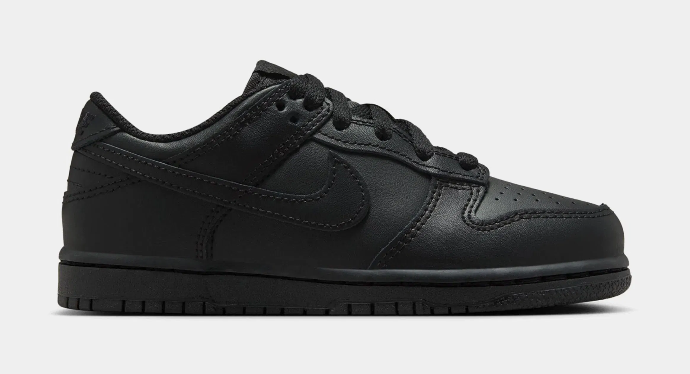 Nike Dunk Low Preschool Lifestyle Shoes (Triple Black)
