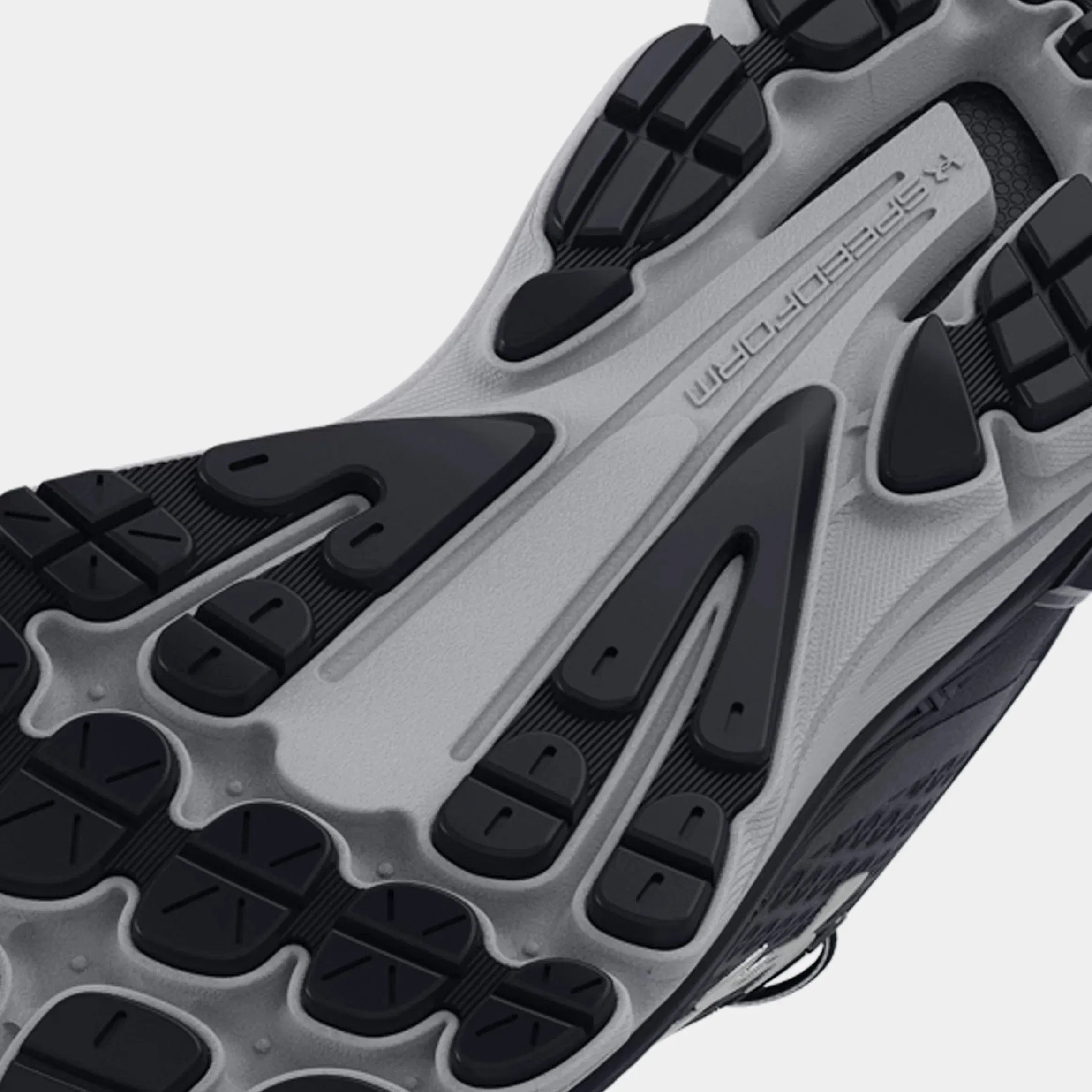 Under Armour Speedform Gemini Mens Running Shoes (Black/Mod Grey/Metallic Silver)